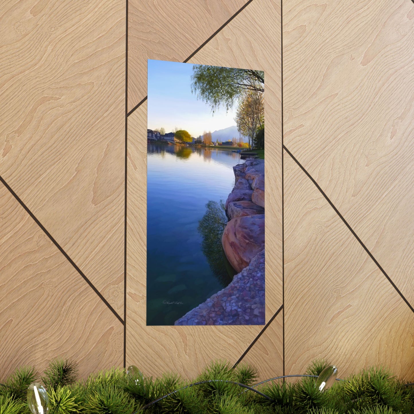 Premium Matte Print, Stansbury Lake Looking North from Grant's Place, by Rod Walgamott