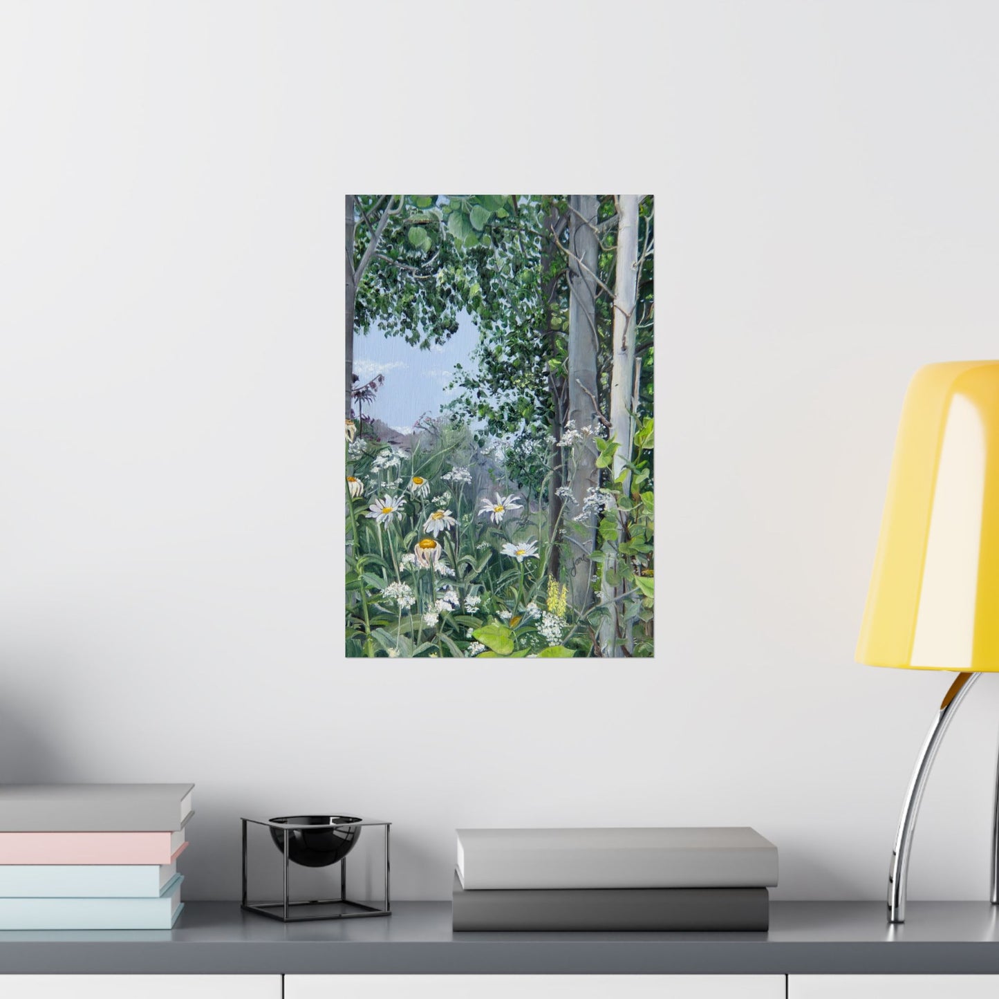 Quakies and Daisies by Jane Autry, Premium Matte Paper Print