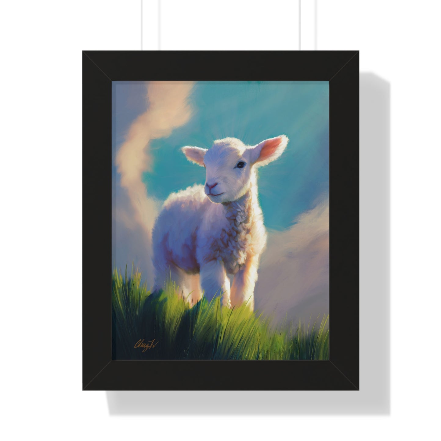 Framed Matte Print, "Without Blemish" by Chaz Walgamott