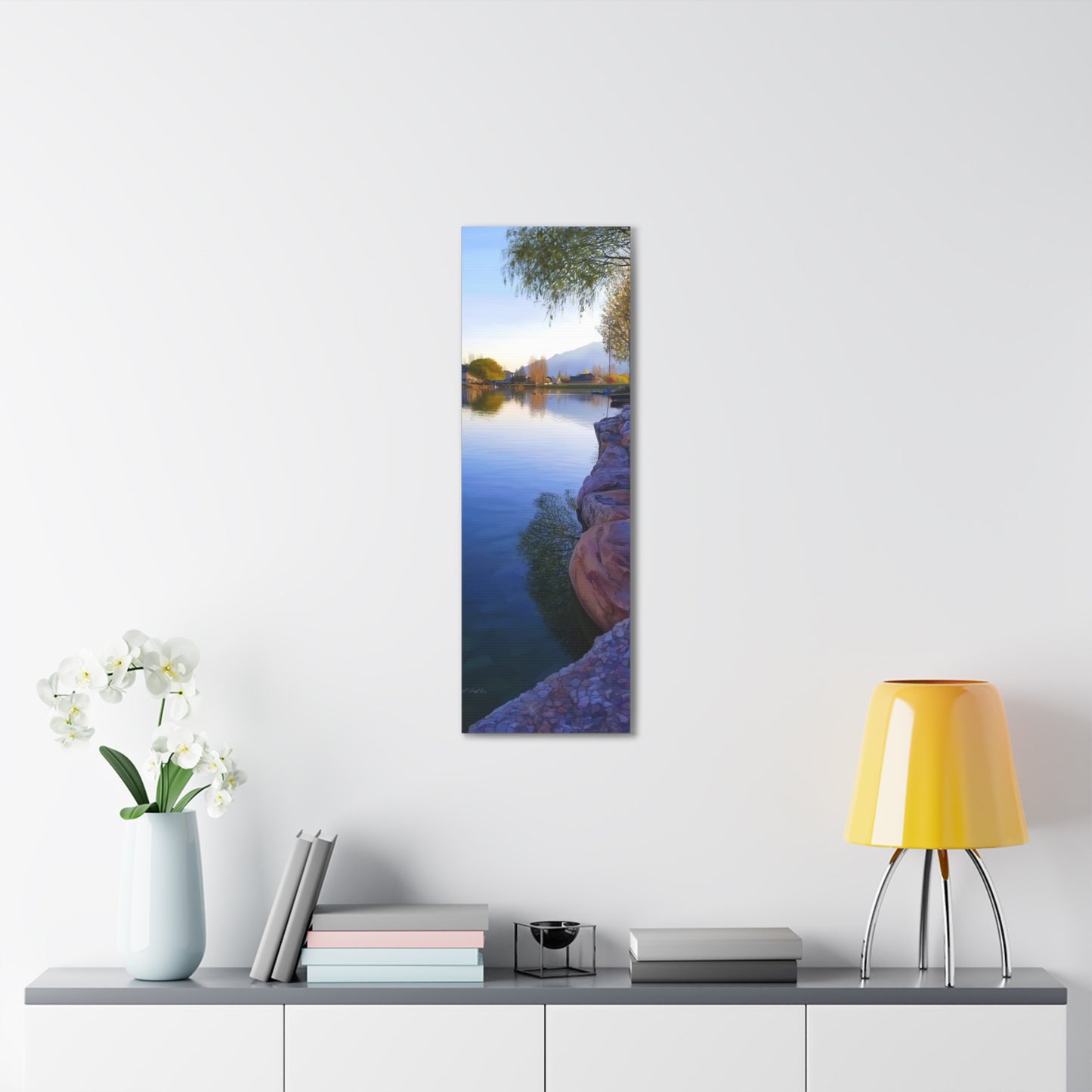 Canvas Gallery Wrap, Stansbury Lake Looking North from Grant's Place, by Chaz Walgamott