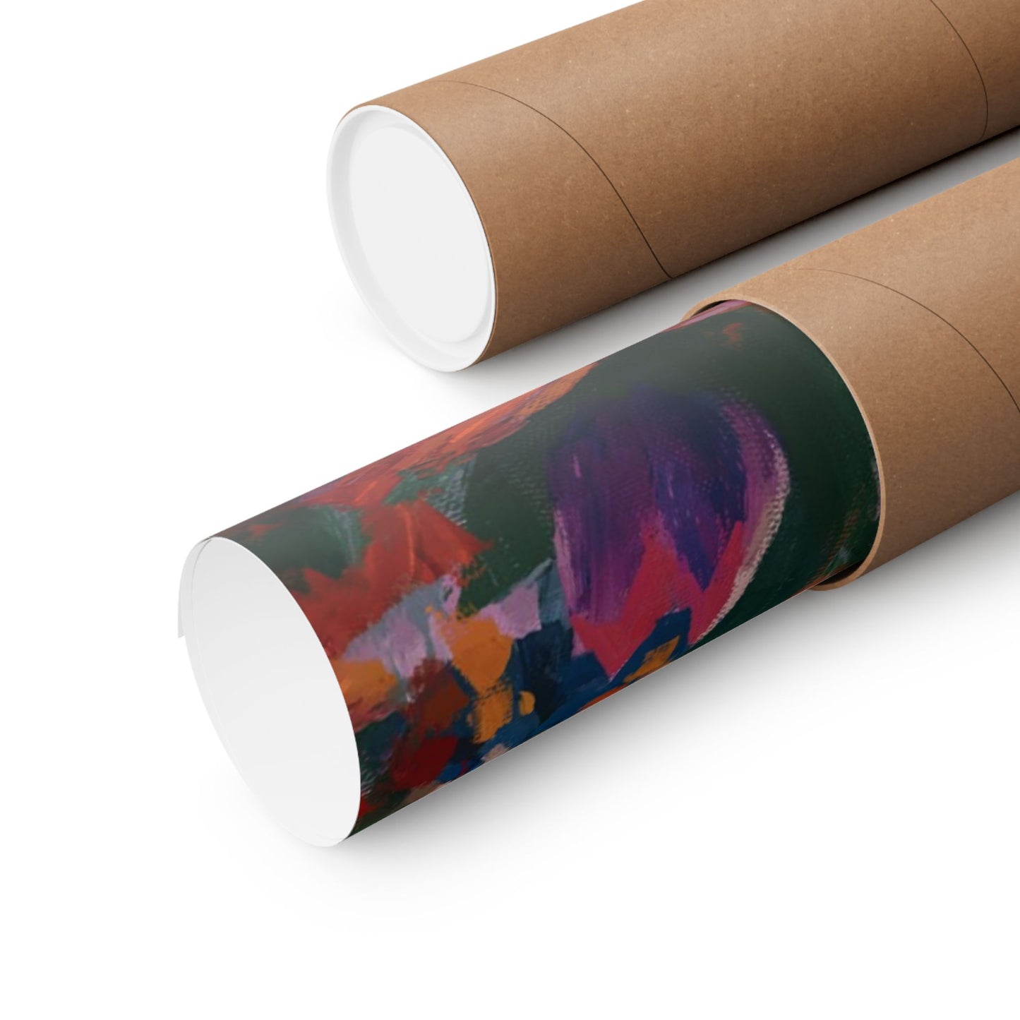 Premium Matte Paper Print, Deseret Peak Temple--Spring Flowers, by Chaz Walgamott