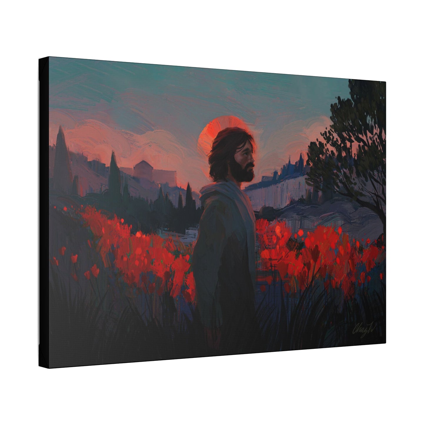 Classic Stretched Canvas, "Though as Scarlet" by Chaz Walgamott