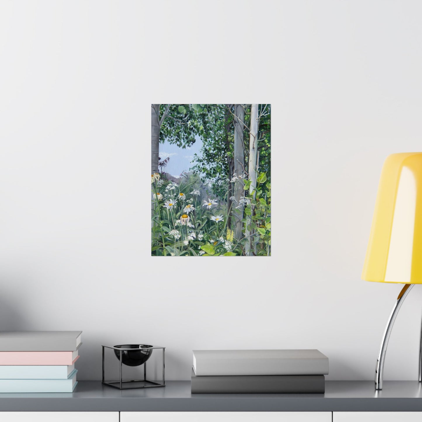 Quakies and Daisies by Jane Autry, Premium Matte Paper Print