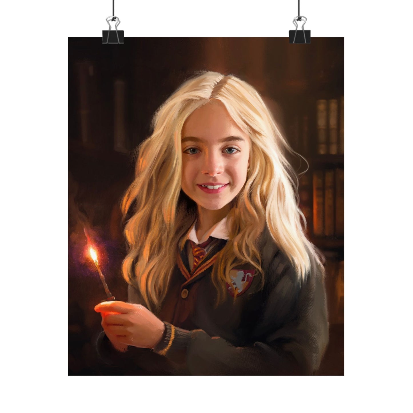 Premium Matte Print, "Willa Mae Walgamott at Hogwarts, by Chaz Walgamott