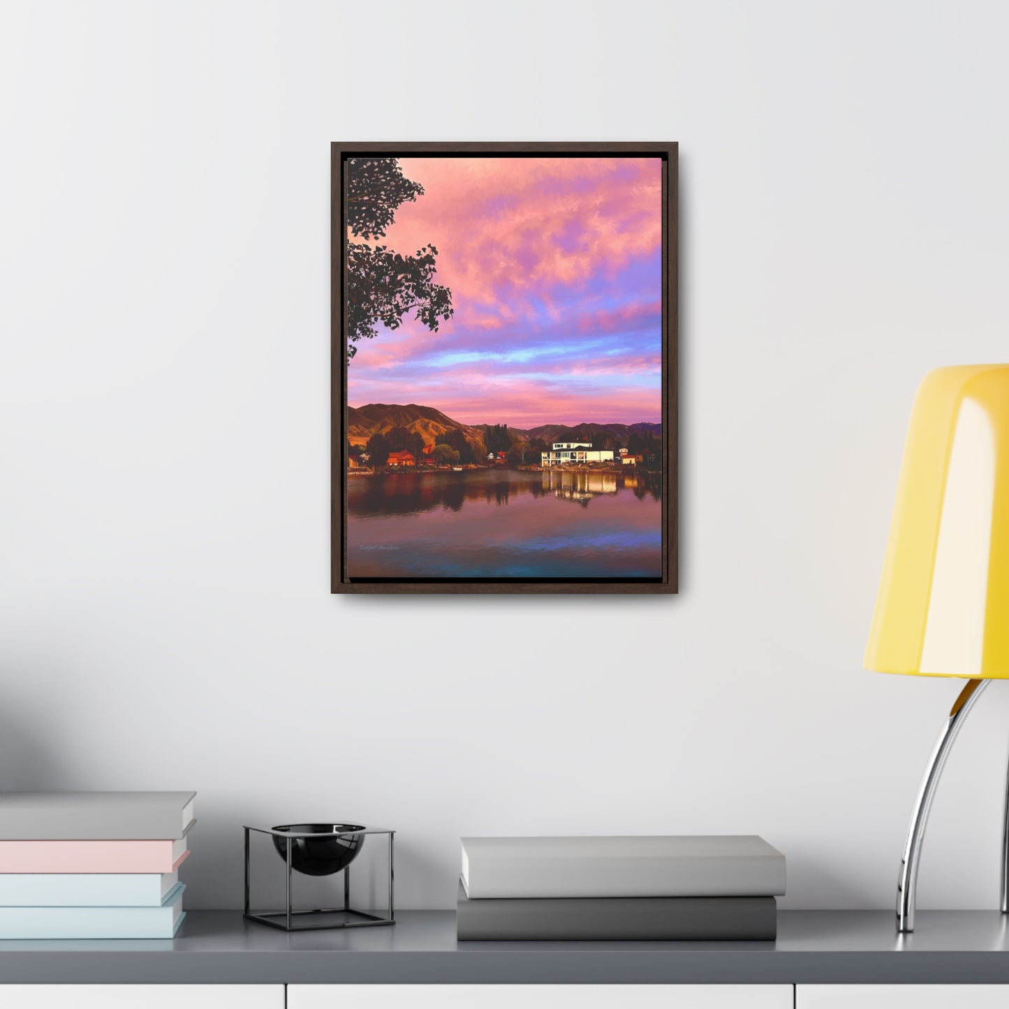 Melissa's Sunset by Rod Walgamott, Framed Canvas Wrap