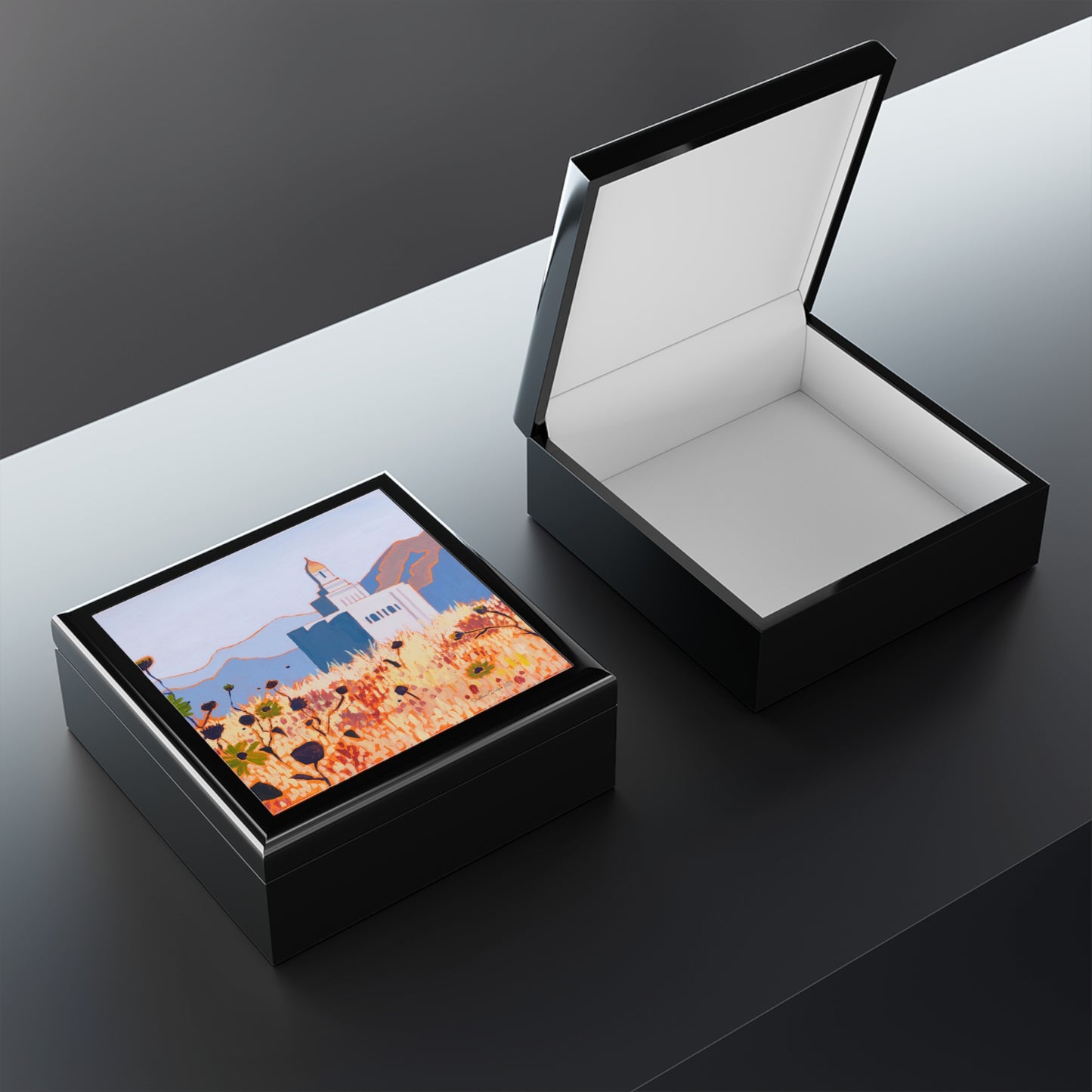 Jewelry Box featuring the Deseret Peak Temple, by Shellece Durfee