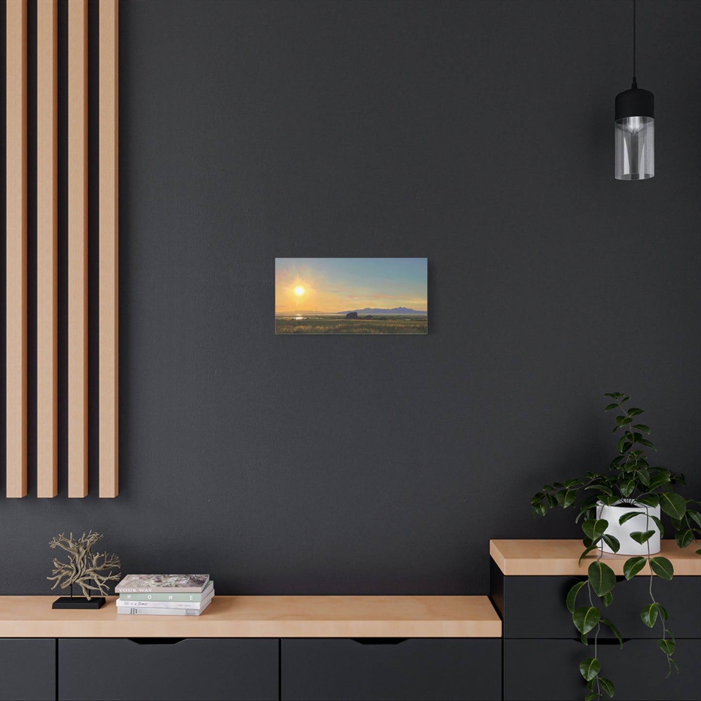 Adobe Rock Sunset, by Rod Walgamott-Canvas Gallery Wrap
