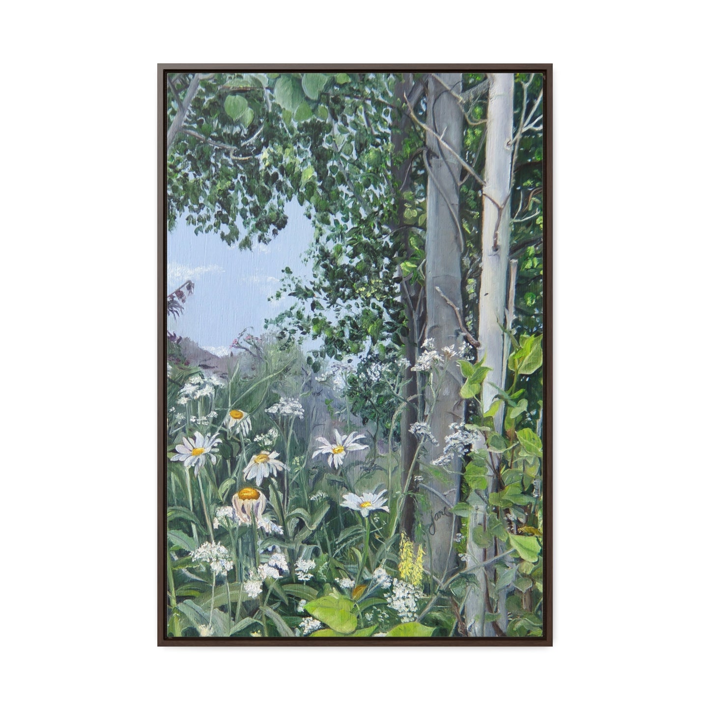 Quakies and Daisies by Jane Autry, Canvas Gallery Wrap
