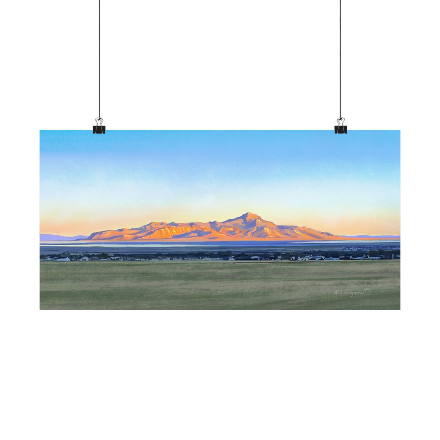 Premium Matte Print, Stansbury Island Sunrise , by Rod Walgamott