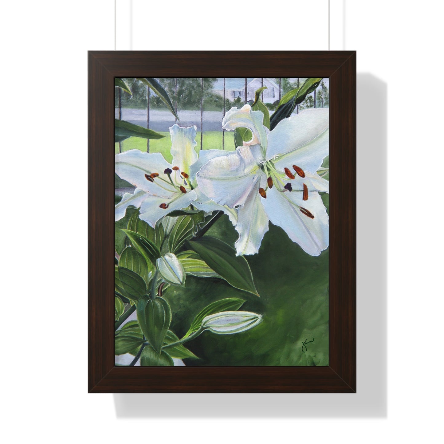 Framed Matte Print, Luscious Lilies, by Jane Autry