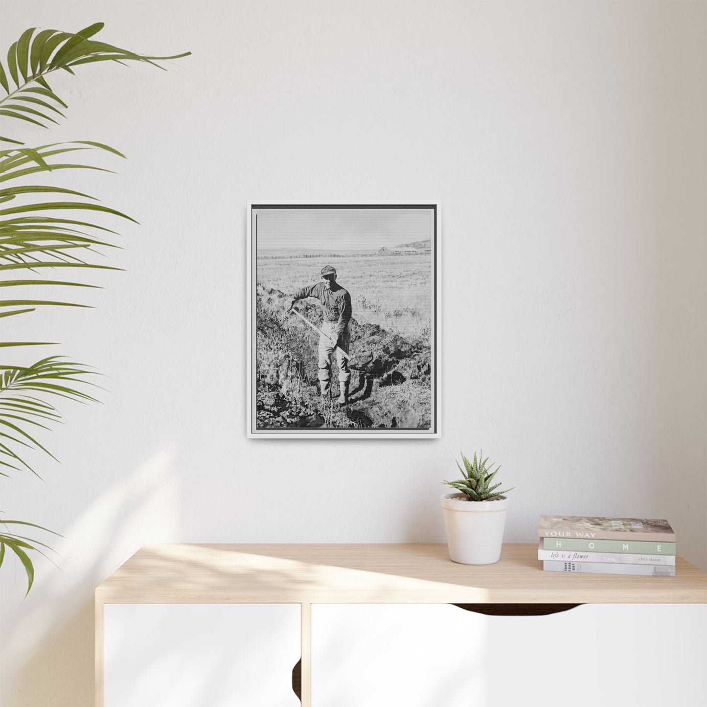 Canvas Art Print - Framed, Clyde Hogan's 1.5 Mile Trench by Rod Walgamott
