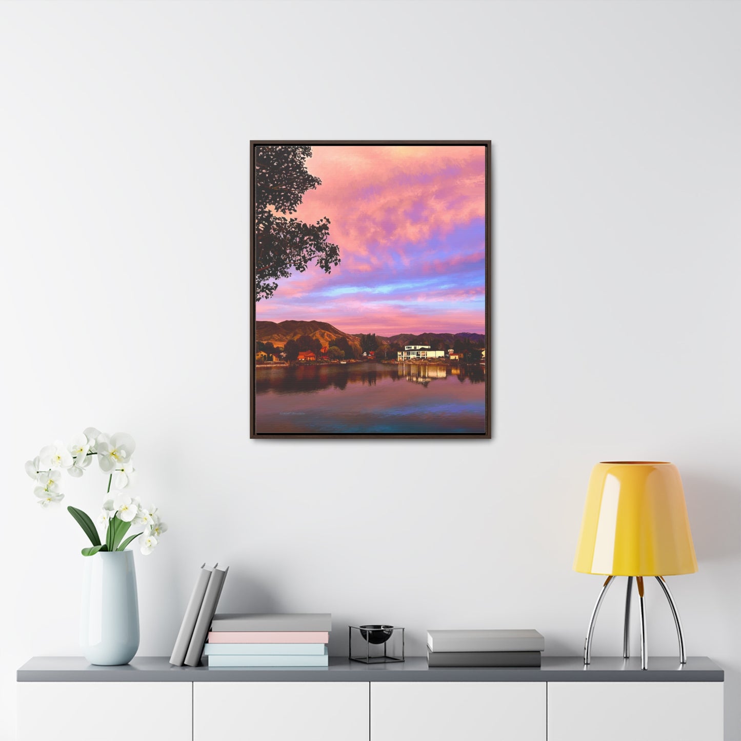 Melissa's Sunset by Rod Walgamott, Framed Canvas Wrap