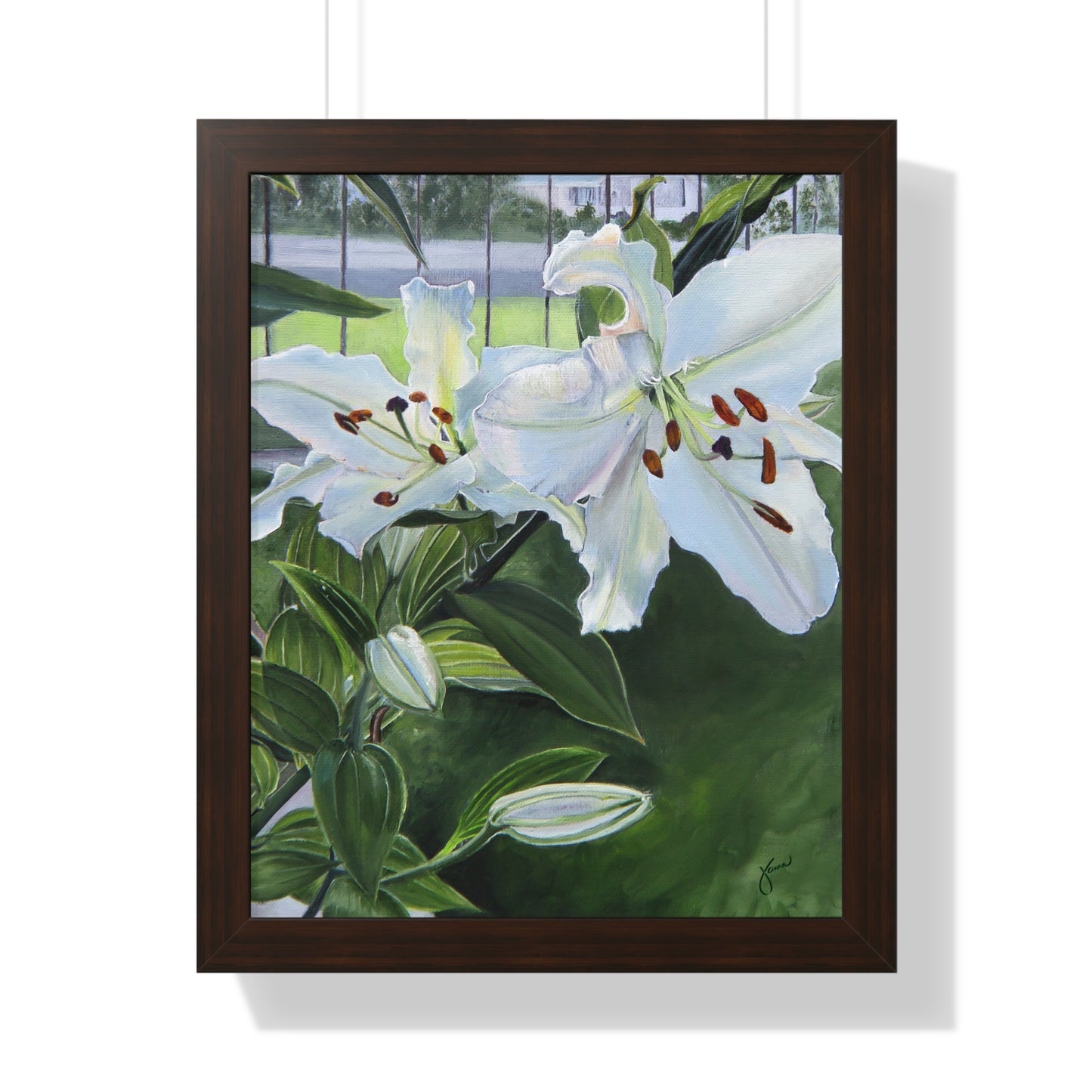 Framed Matte Print, Luscious Lilies, by Jane Autry