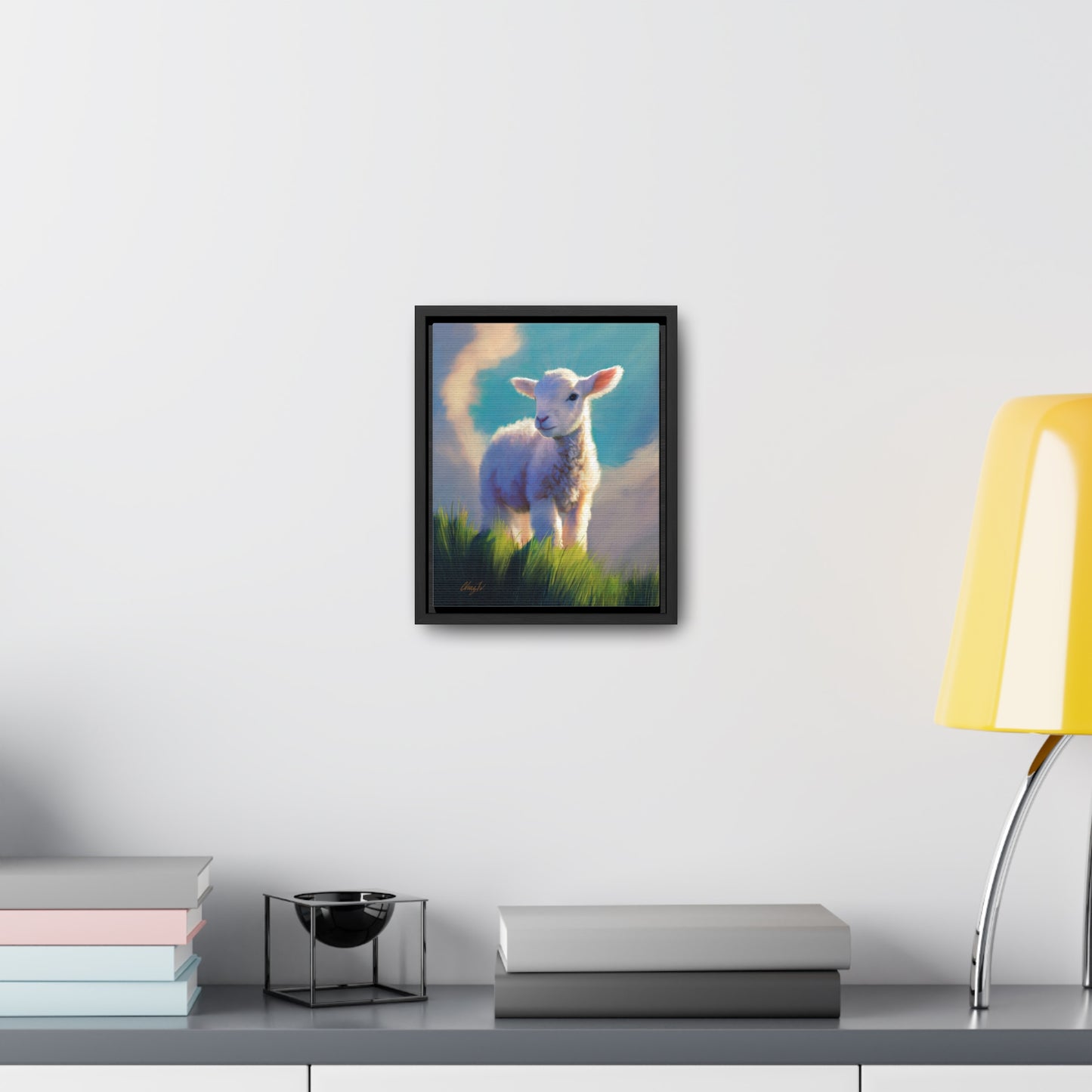 Framed canvas Wrap, Without Blemish, by Chaz Walgamott
