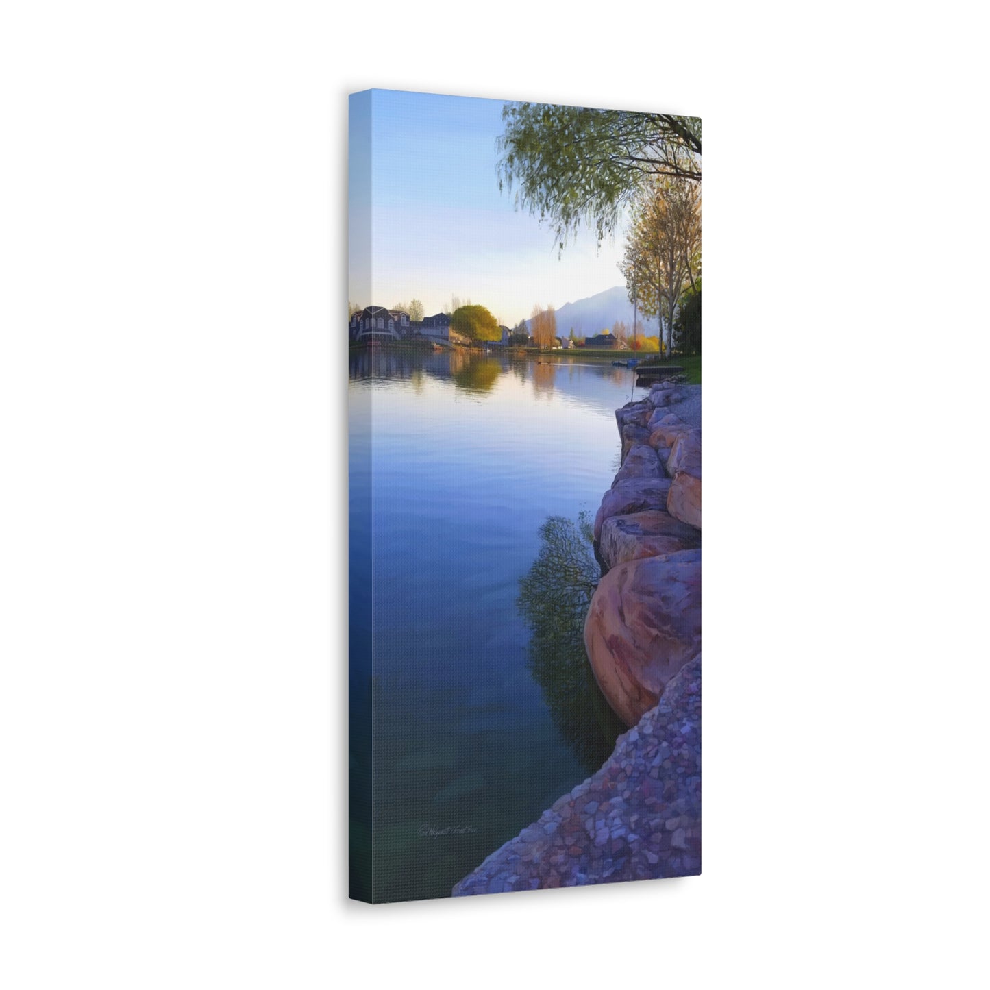 Canvas Gallery Wrap, Stansbury Lake Looking North from Grant's Place, by Chaz Walgamott