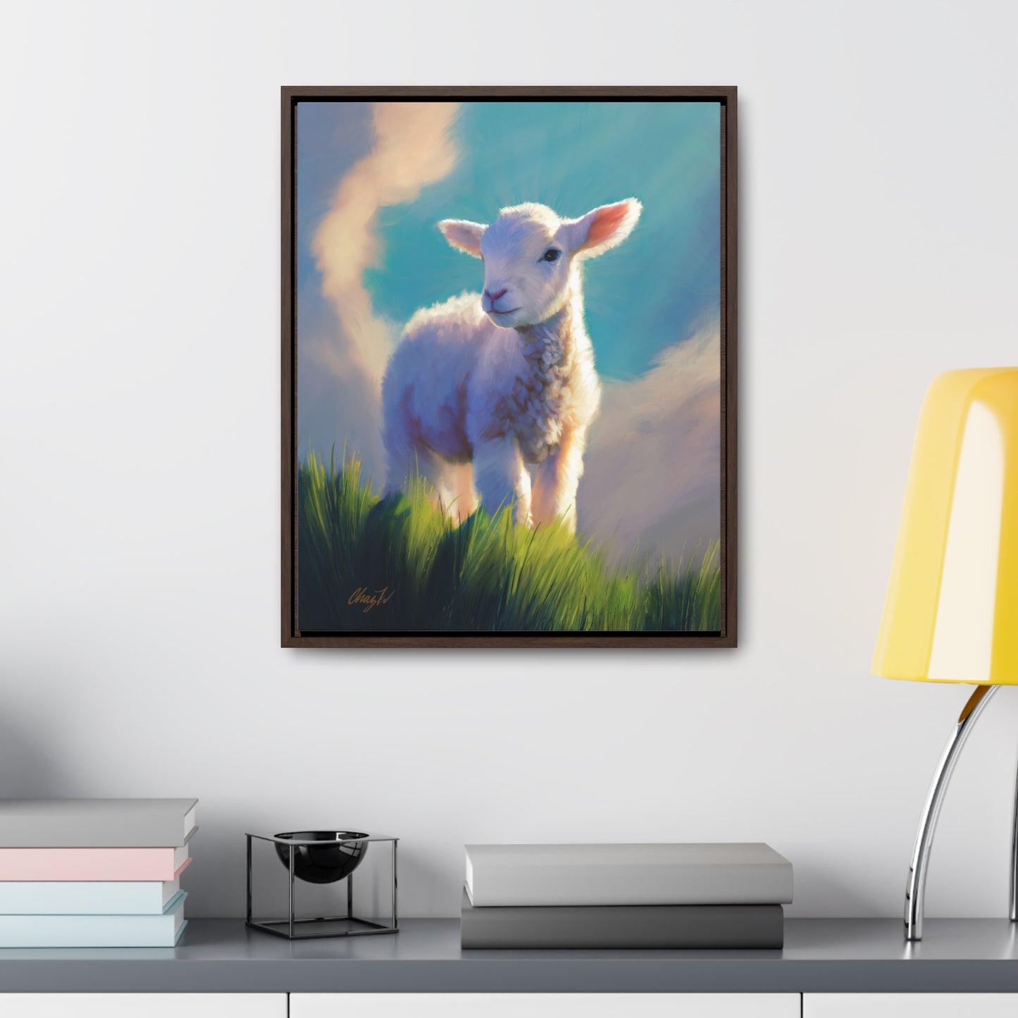 Framed canvas Wrap, Without Blemish, by Chaz Walgamott