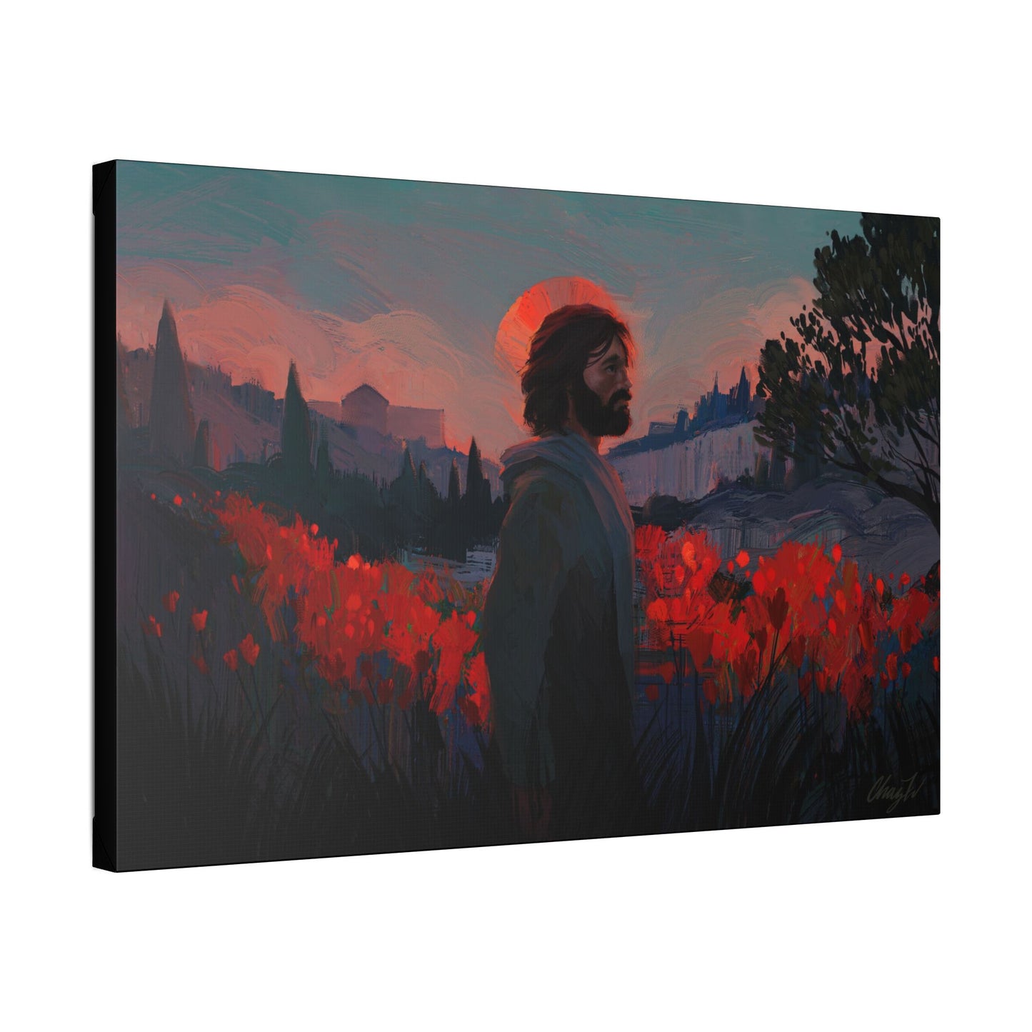 Classic Stretched Canvas, "Though as Scarlet" by Chaz Walgamott