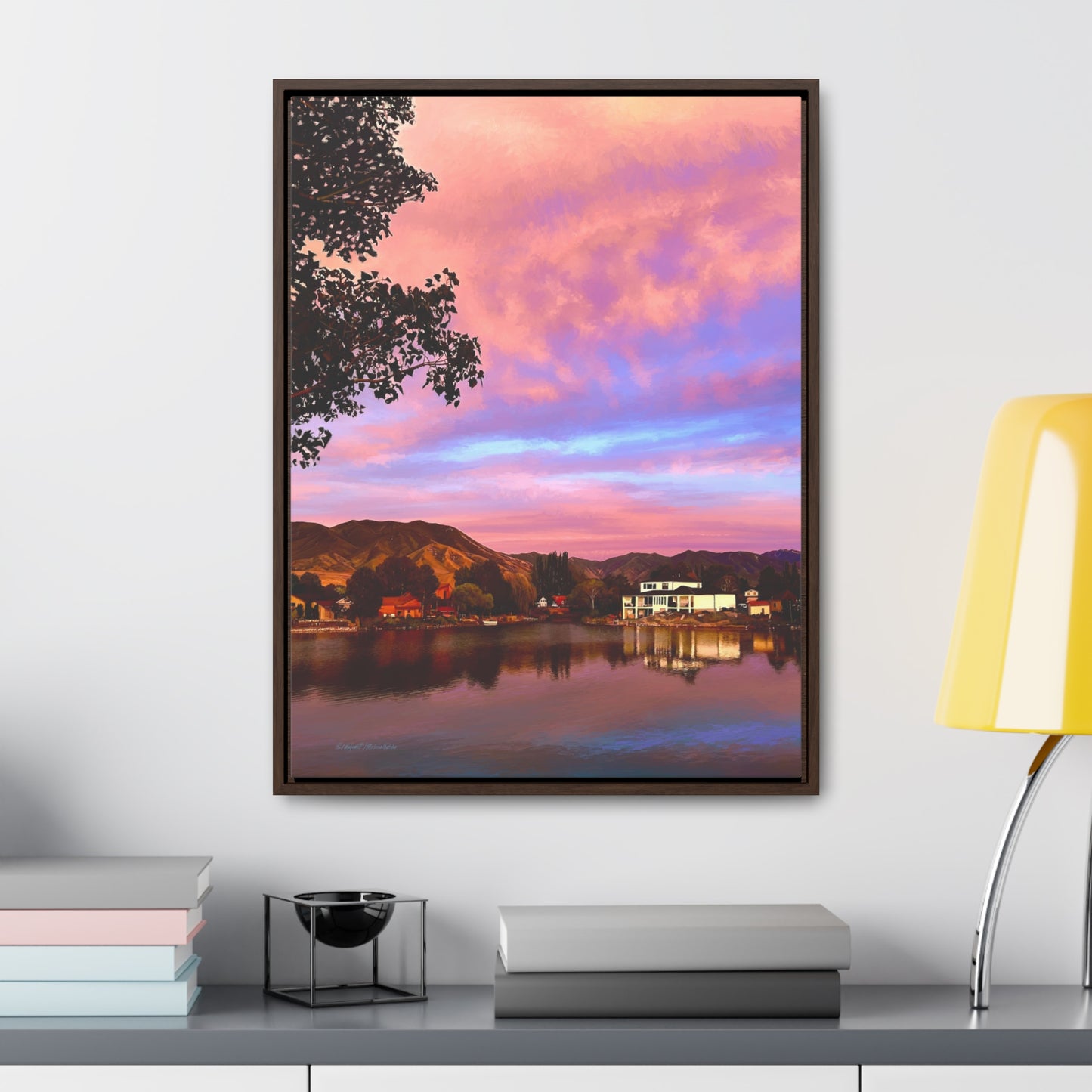 Melissa's Sunset by Rod Walgamott, Framed Canvas Wrap