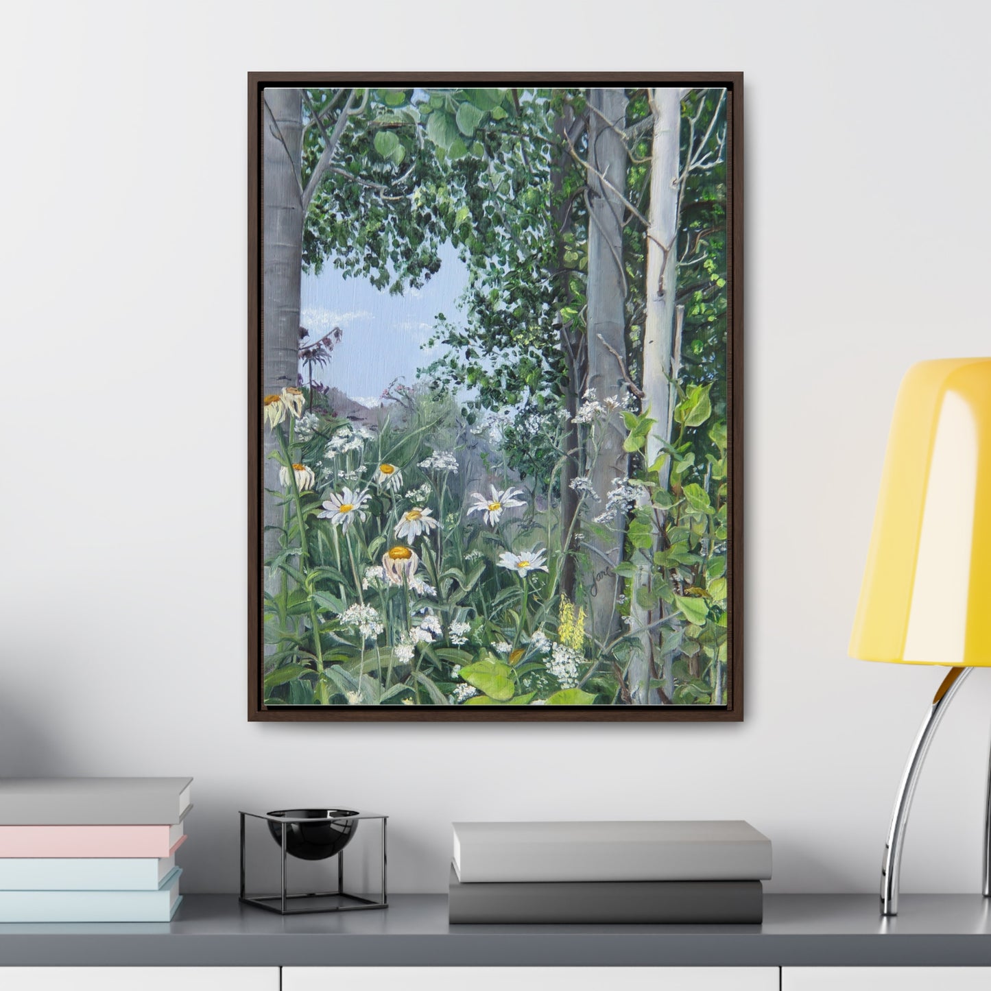 Quakies and Daisies by Jane Autry, Canvas Gallery Wrap