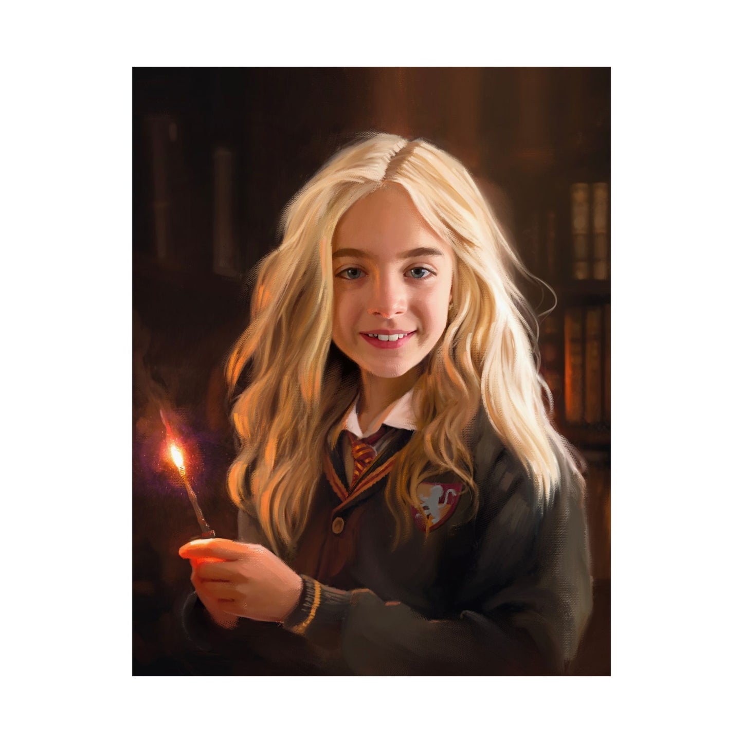 Premium Matte Print, "Willa Mae Walgamott at Hogwarts, by Chaz Walgamott