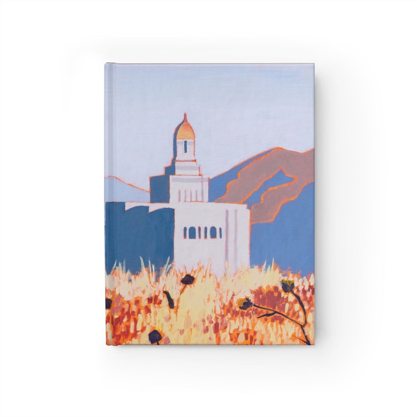 Journal with Ruled Lines featuring the Deseret Peak Temple, by Shellece Durfee