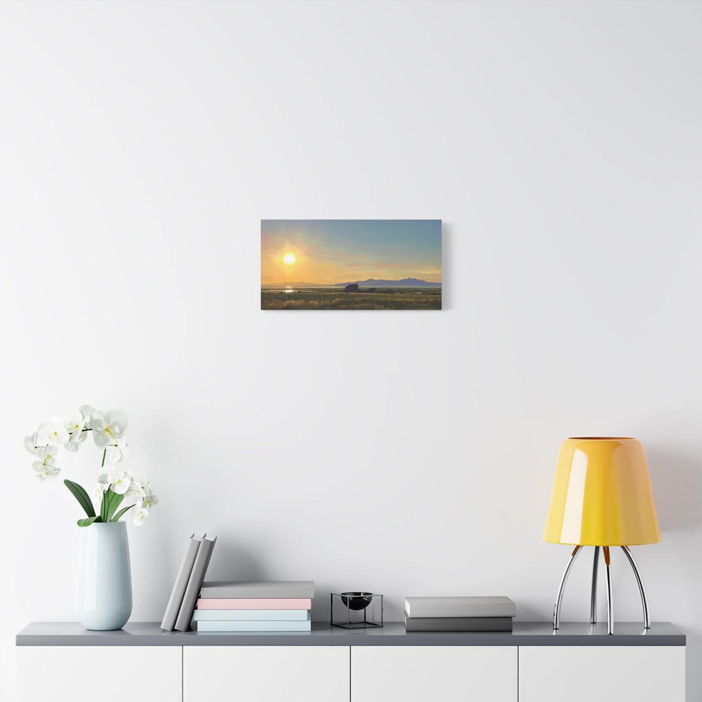 Adobe Rock Sunset, by Rod Walgamott-Canvas Gallery Wrap