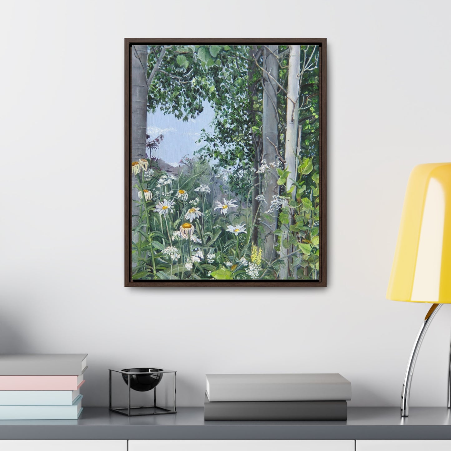 Quakies and Daisies by Jane Autry, Canvas Gallery Wrap