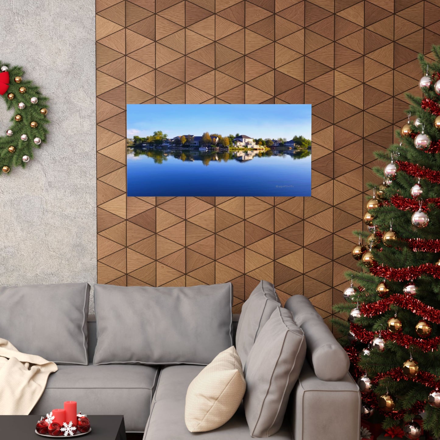 Premium Matte Print--Blue Sky Reflection on Stansbury Lake, by Rod Walgamott