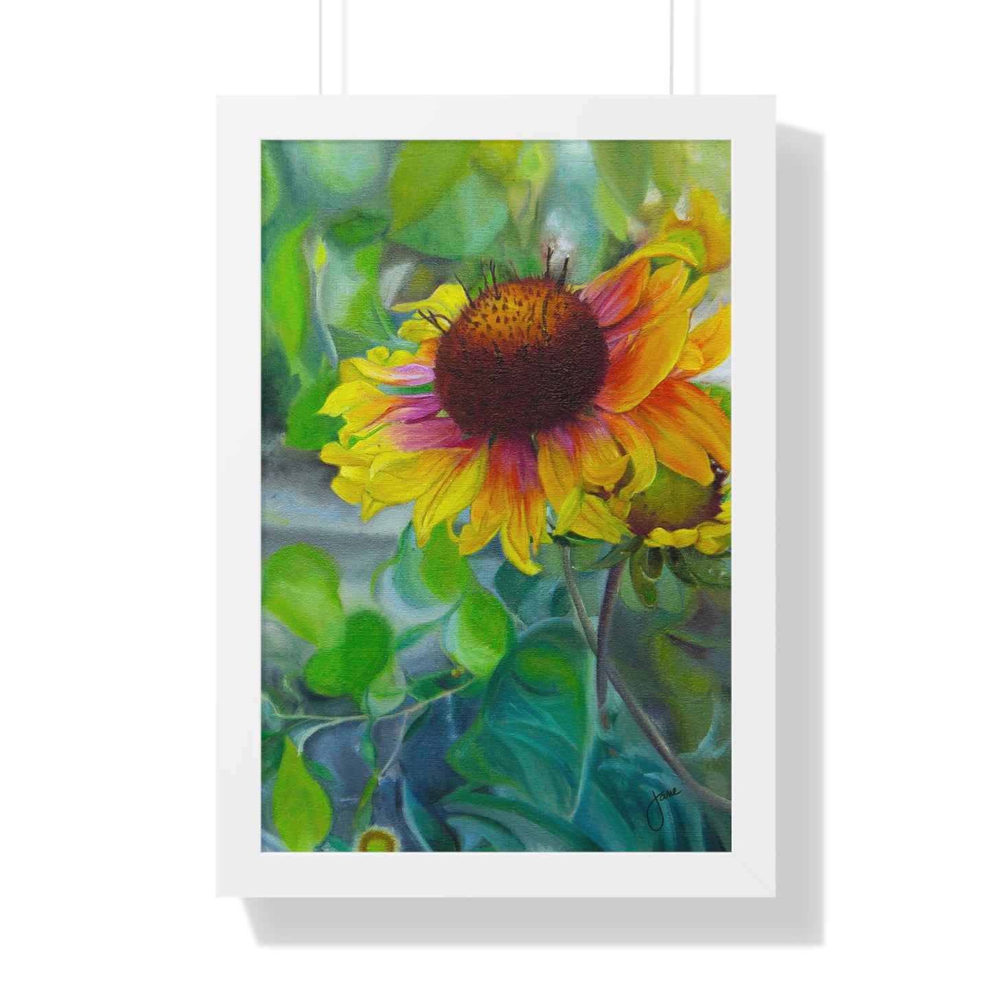 Indian Blanket Flower by Jane Autry, Framed Matte Paper Print