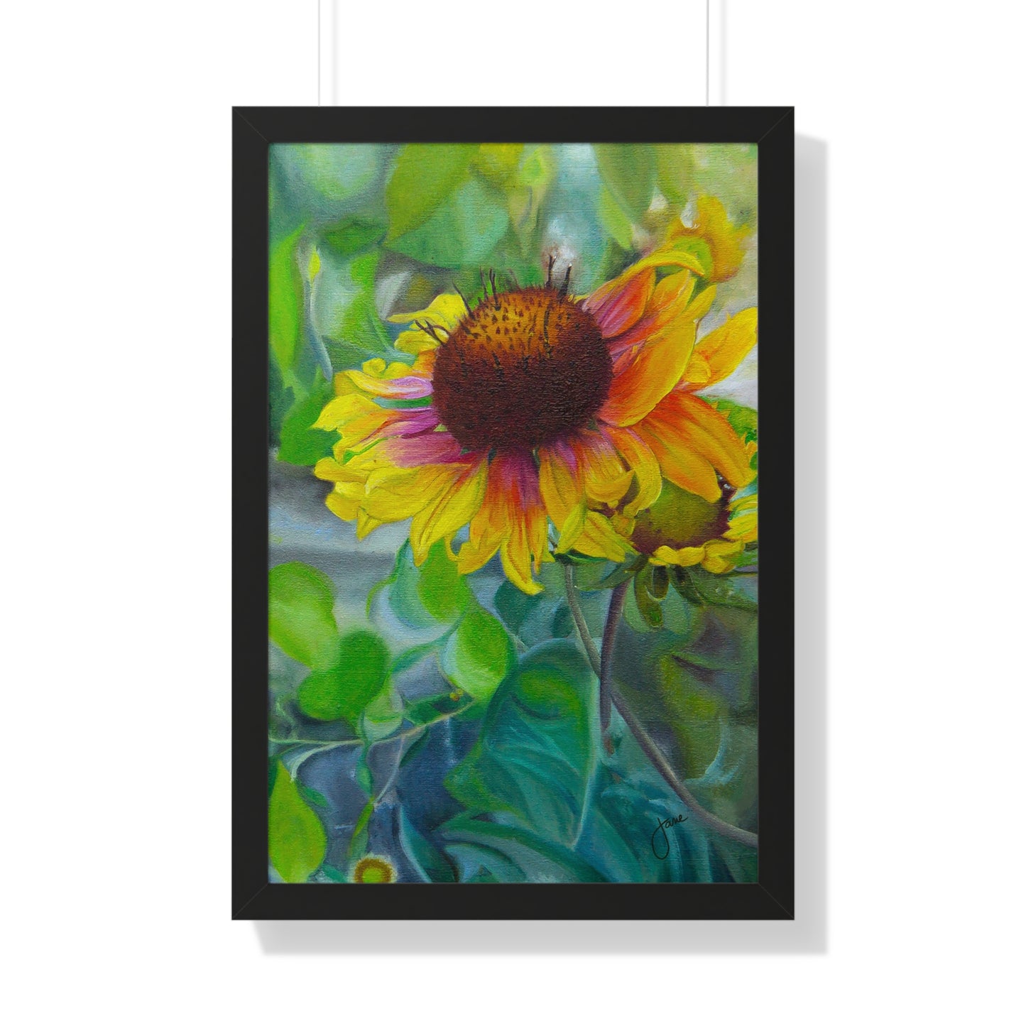 Indian Blanket Flower by Jane Autry, Framed Matte Paper Print
