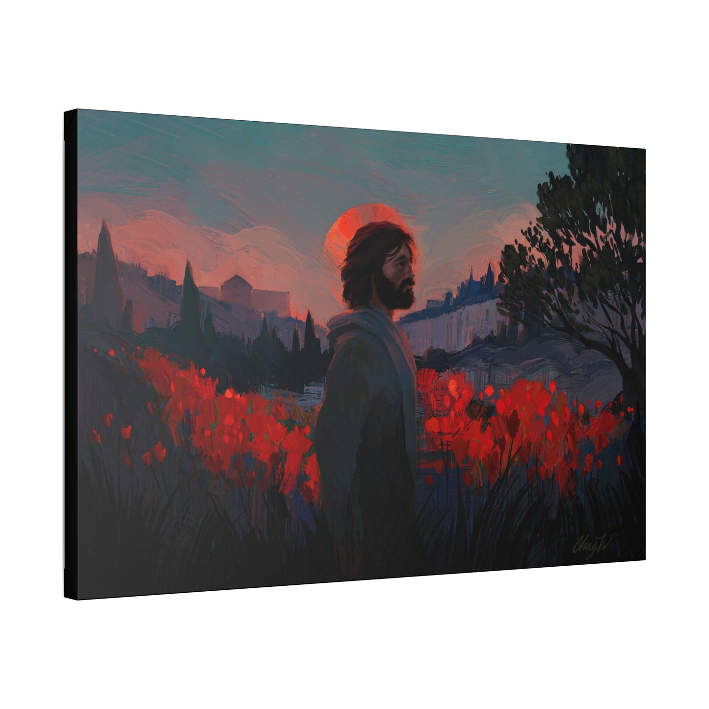 Classic Stretched Canvas, "Though as Scarlet" by Chaz Walgamott