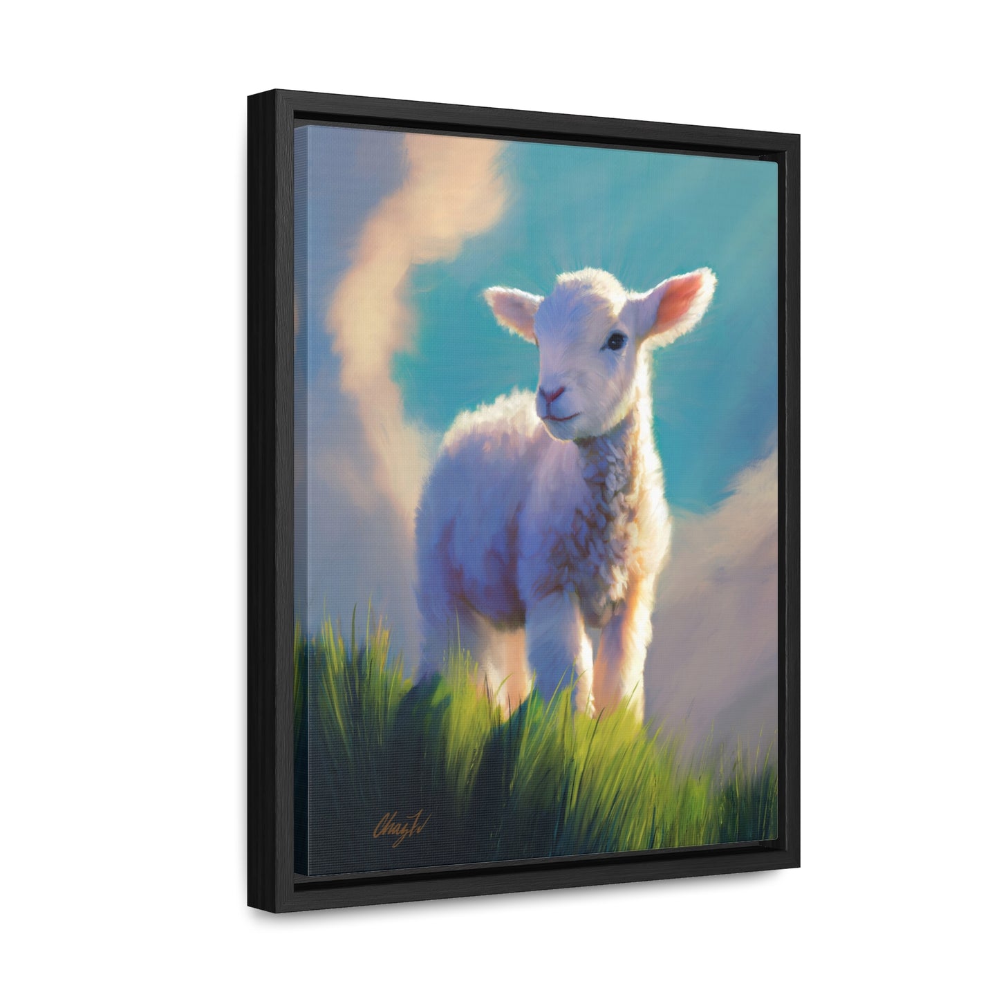 Framed canvas Wrap, Without Blemish, by Chaz Walgamott