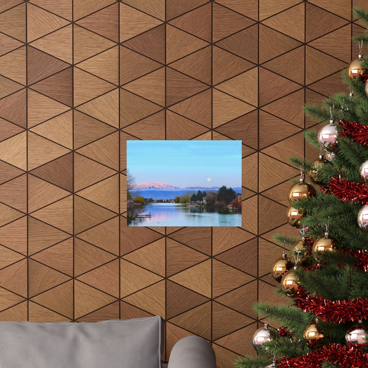 Premium Matte Print-Stansbury Lake Sunrise by Rod Walgamott, Reference photo by Nick Theilemann