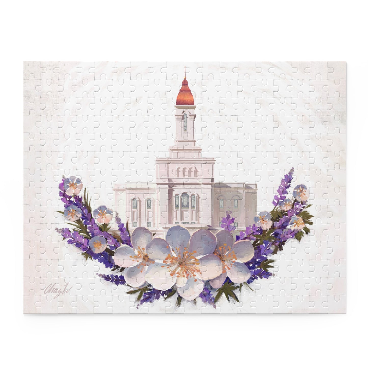 Puzzle, Deseret Peak Temple--Floral Wreath