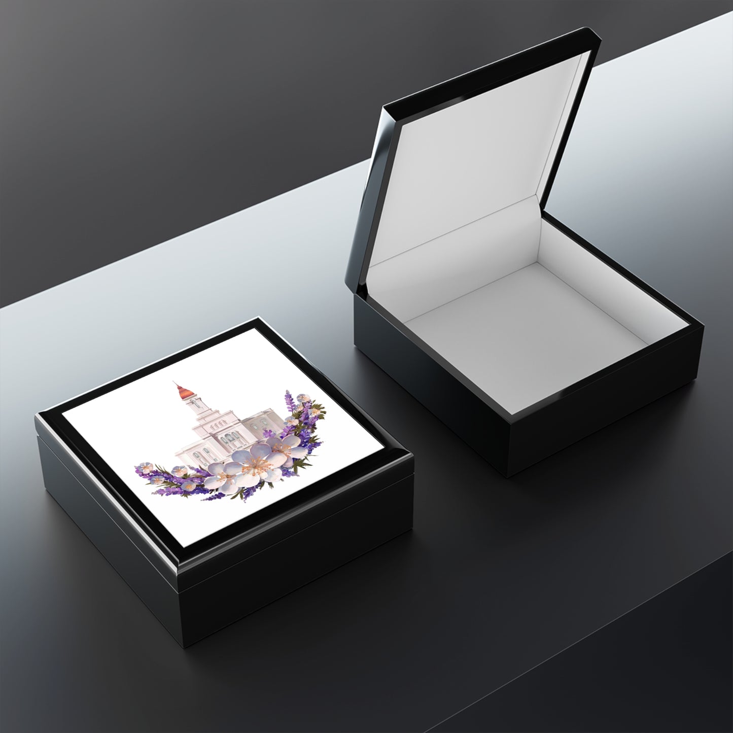 Jewelry Box featuring Deseret Peak Temple--Wreath, by Chaz Walgamott