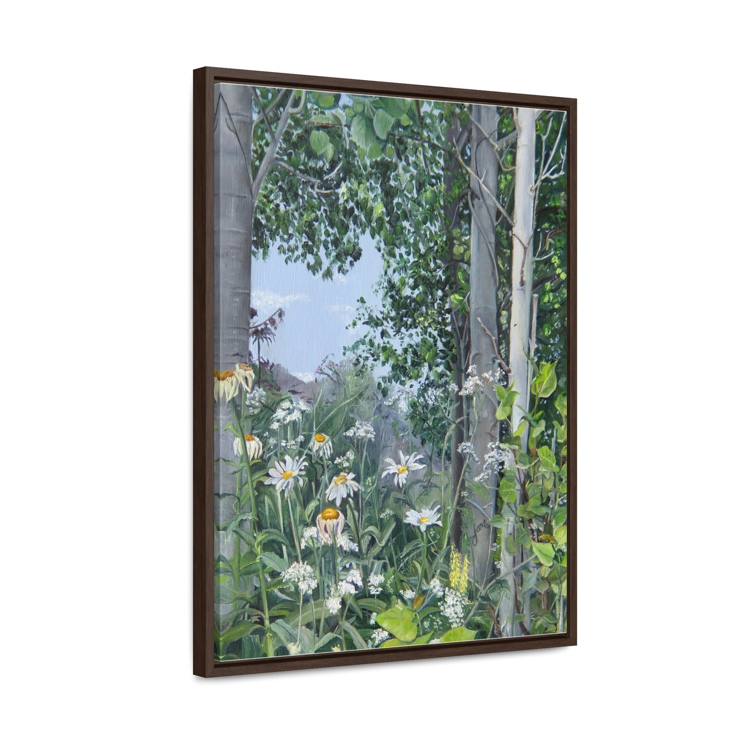 Quakies and Daisies by Jane Autry, Canvas Gallery Wrap