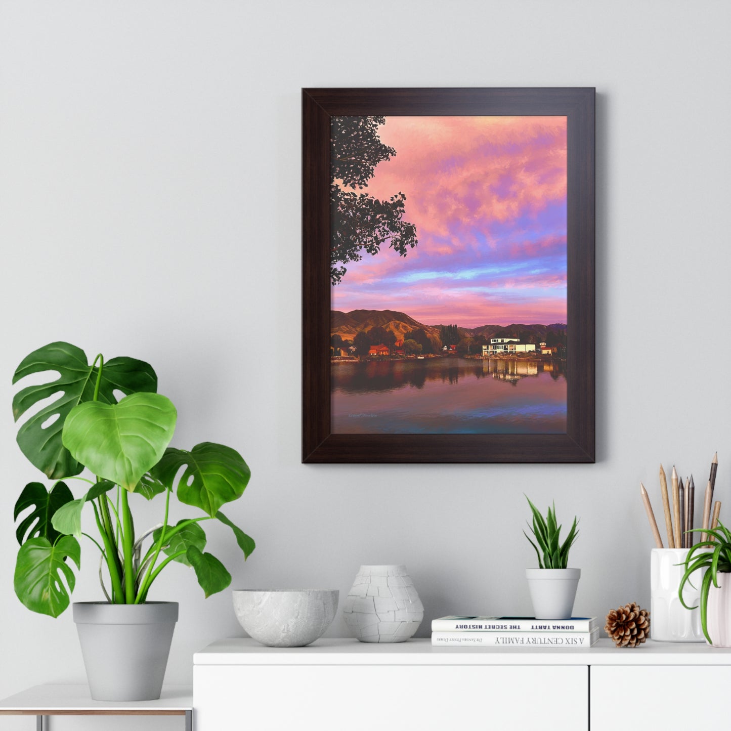 Melissa's Sunset by Rod Walgamott, Framed Matte Print
