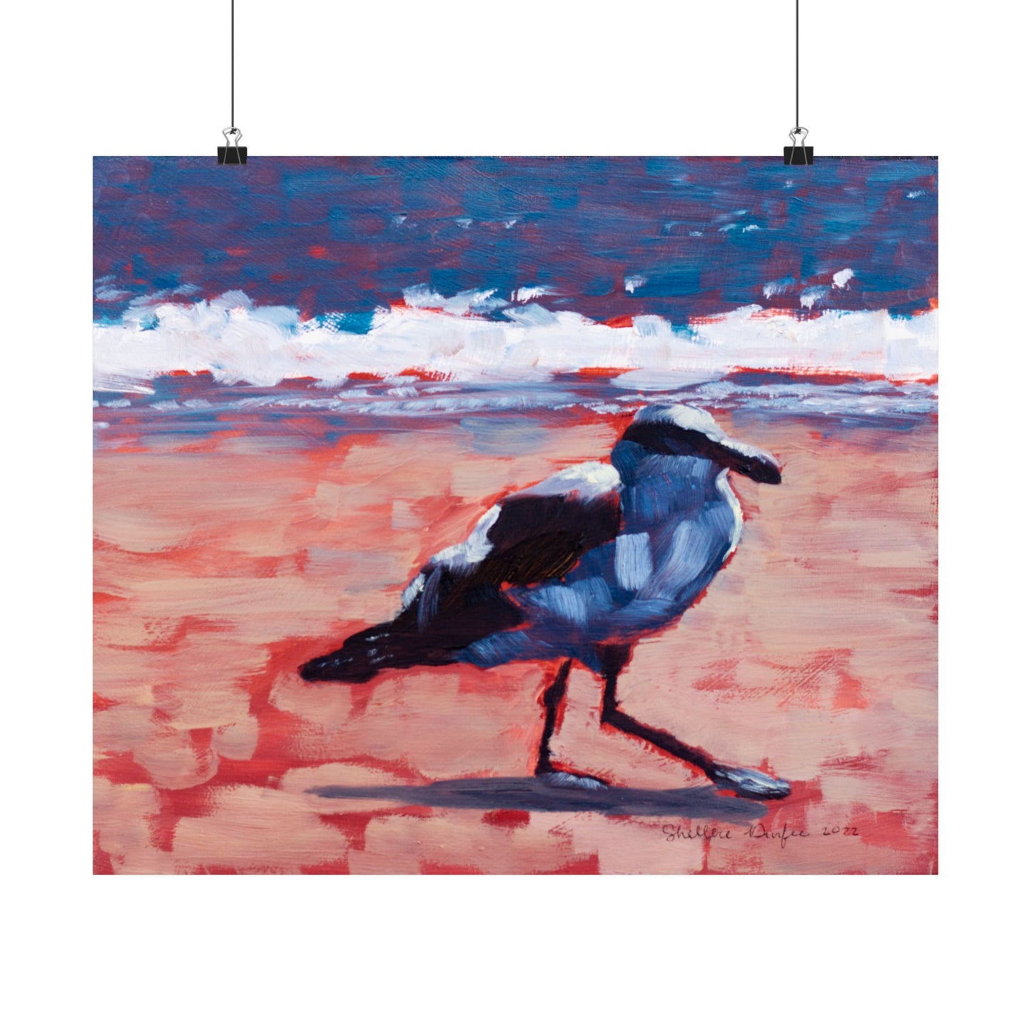 Premium Matte Print, Seagull, by Shellece Durfee
