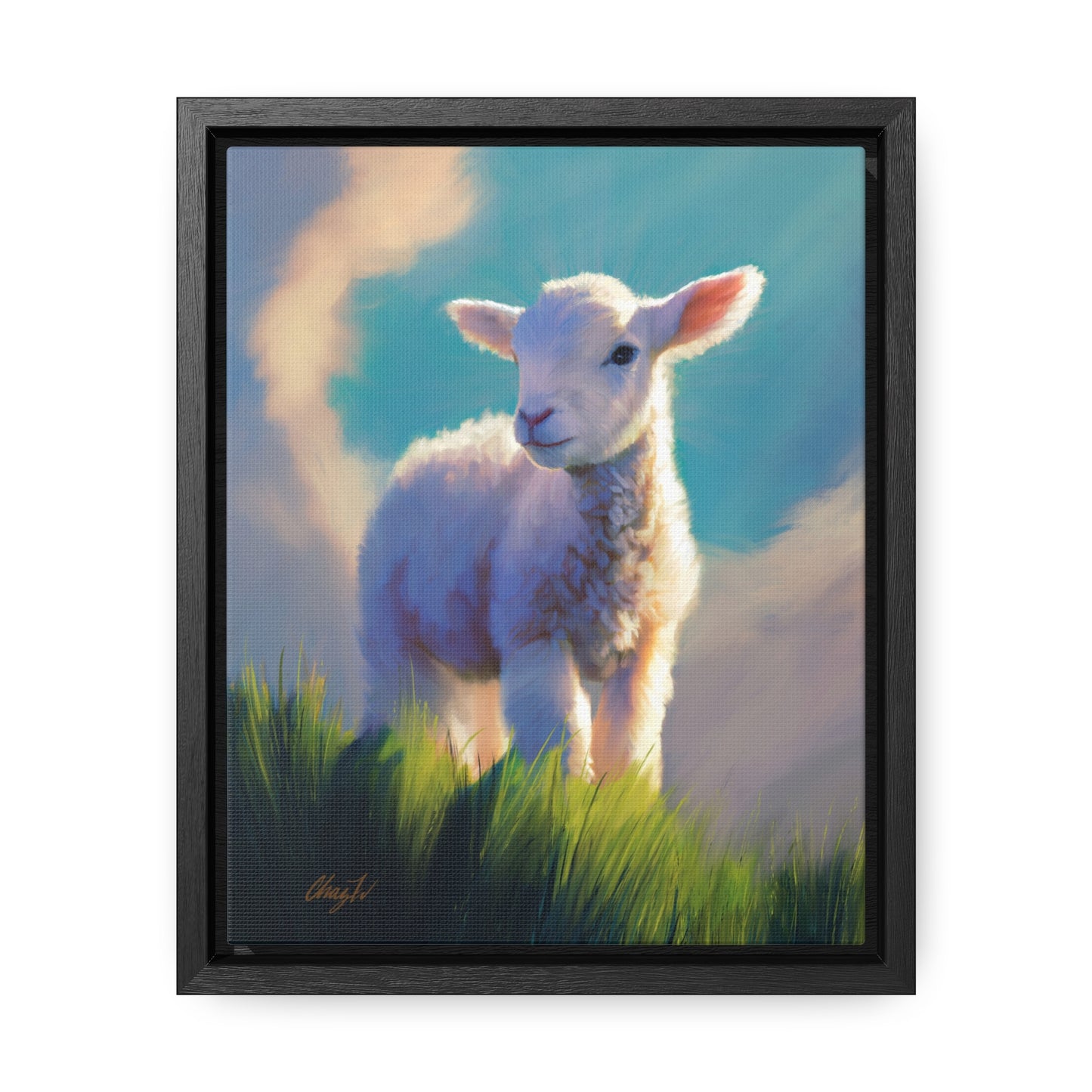 Framed canvas Wrap, Without Blemish, by Chaz Walgamott