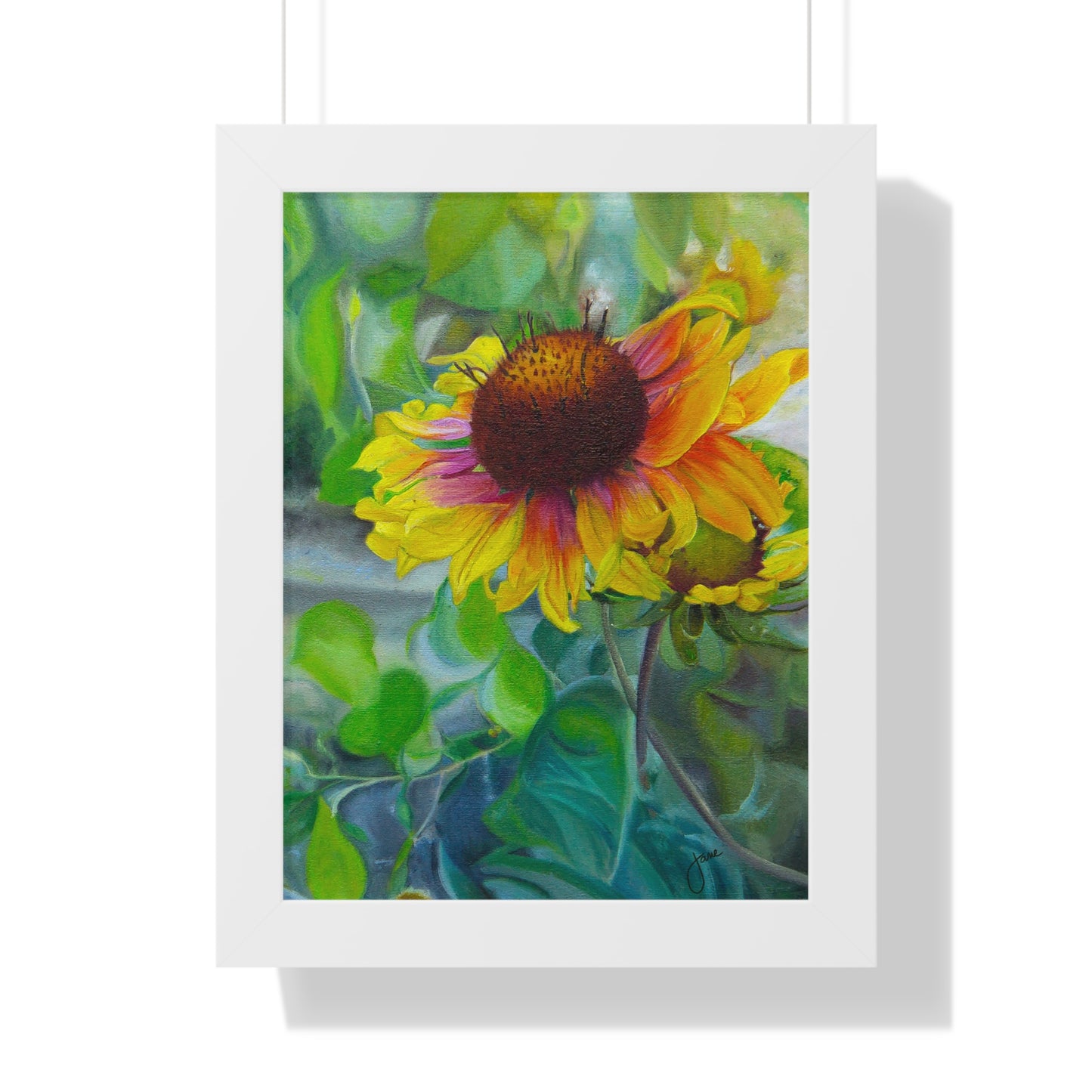 Indian Blanket Flower by Jane Autry, Framed Matte Paper Print