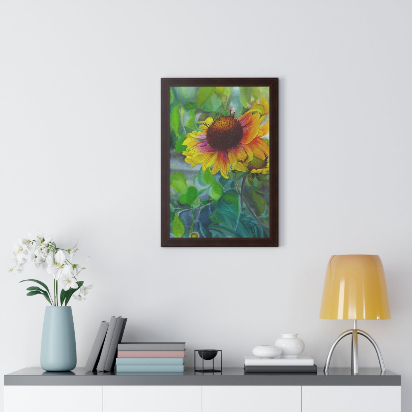 Indian Blanket Flower by Jane Autry, Framed Matte Paper Print