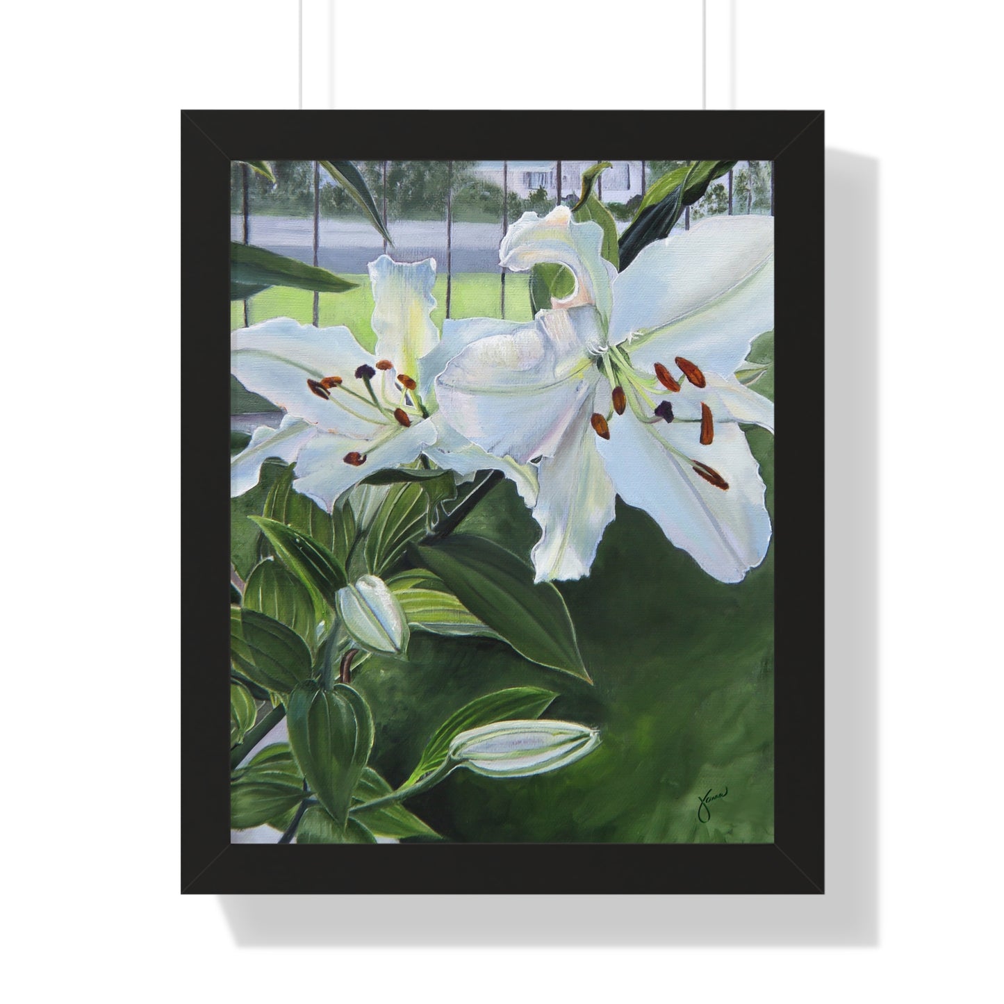 Framed Matte Print, Luscious Lilies, by Jane Autry
