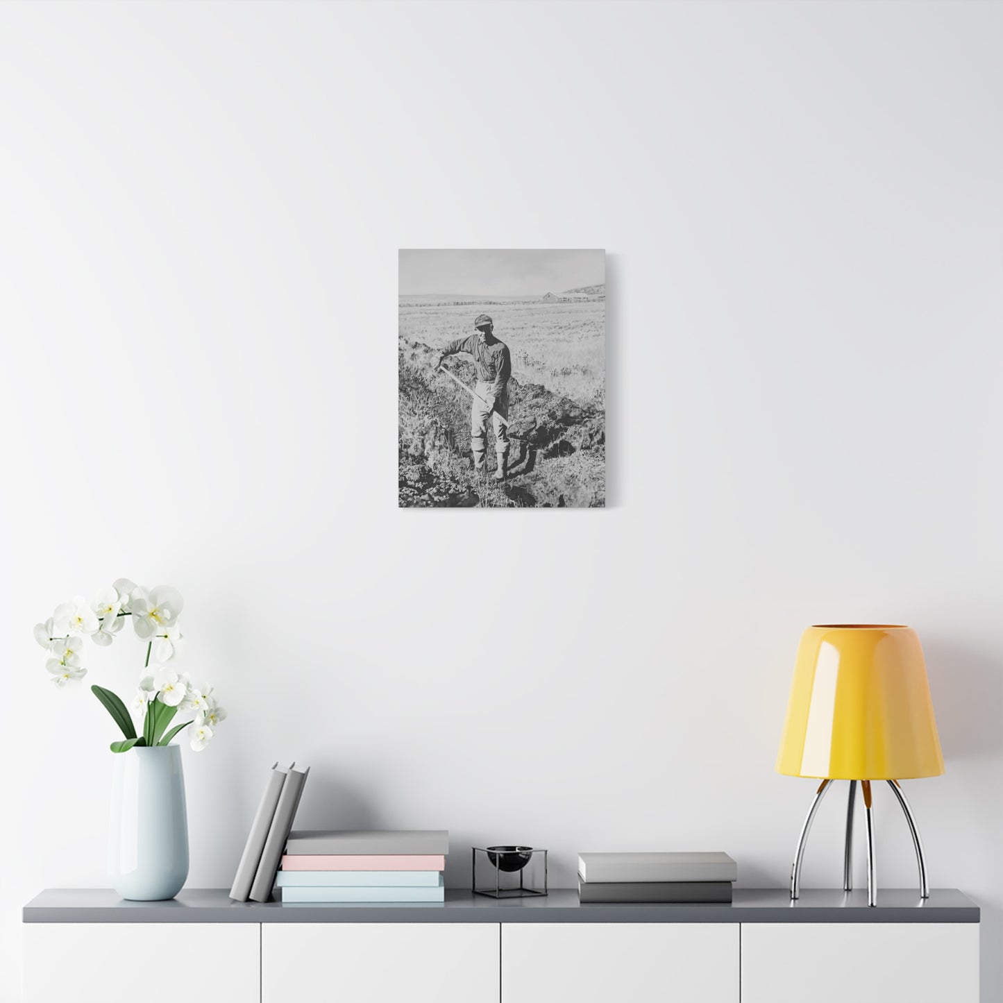 "Clyde Hogan's 1.5 Mile Trench" by Rod Walgamott, Matte Canvas Print