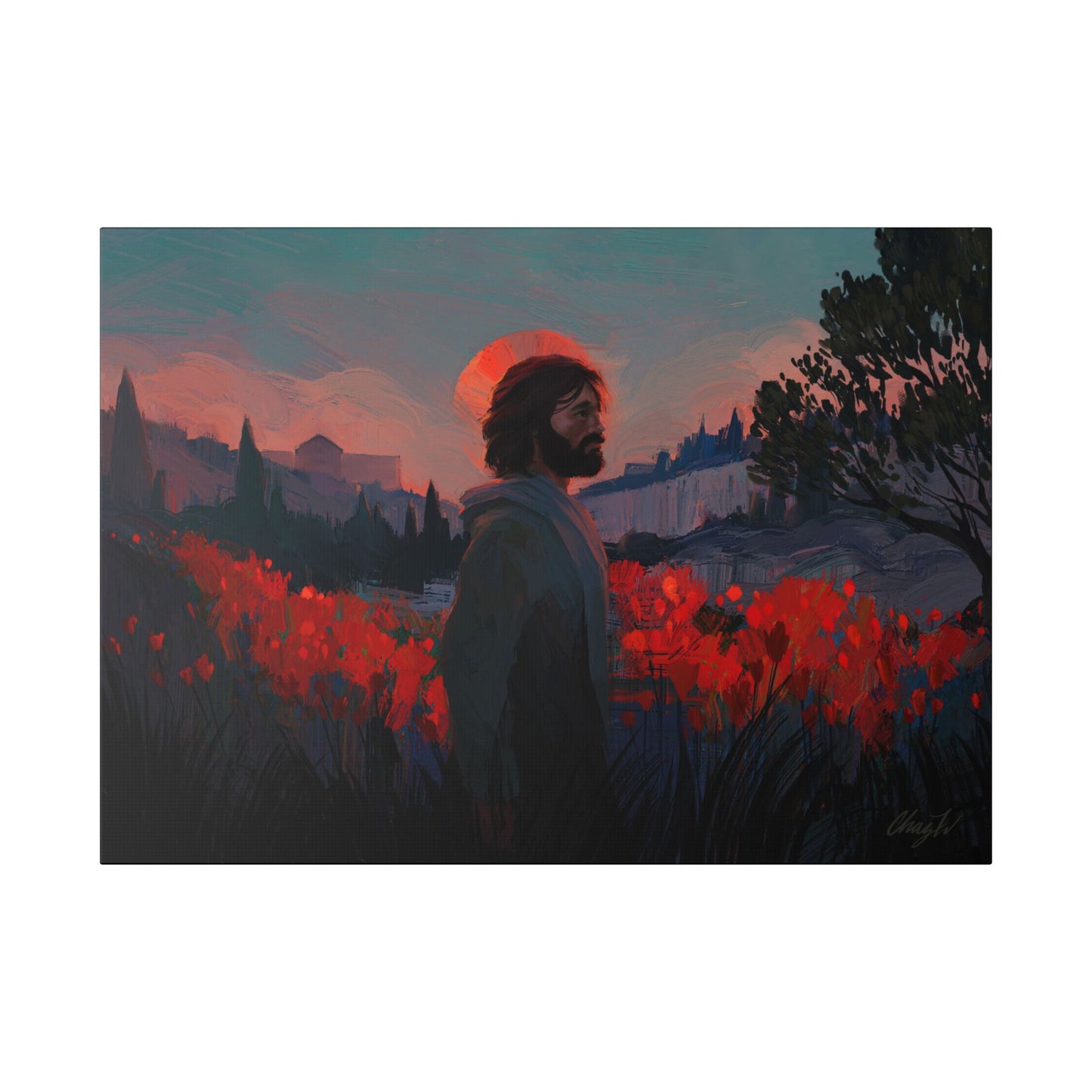 Classic Stretched Canvas, "Though as Scarlet" by Chaz Walgamott
