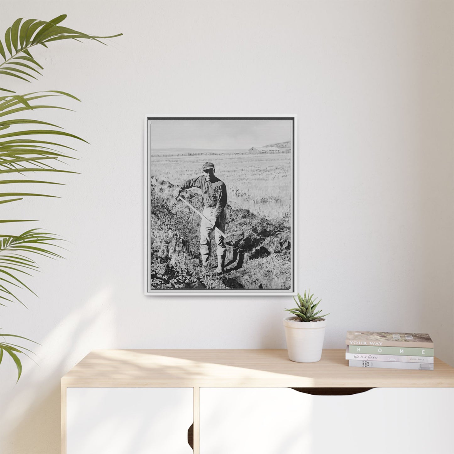 Canvas Art Print - Framed, Clyde Hogan's 1.5 Mile Trench by Rod Walgamott