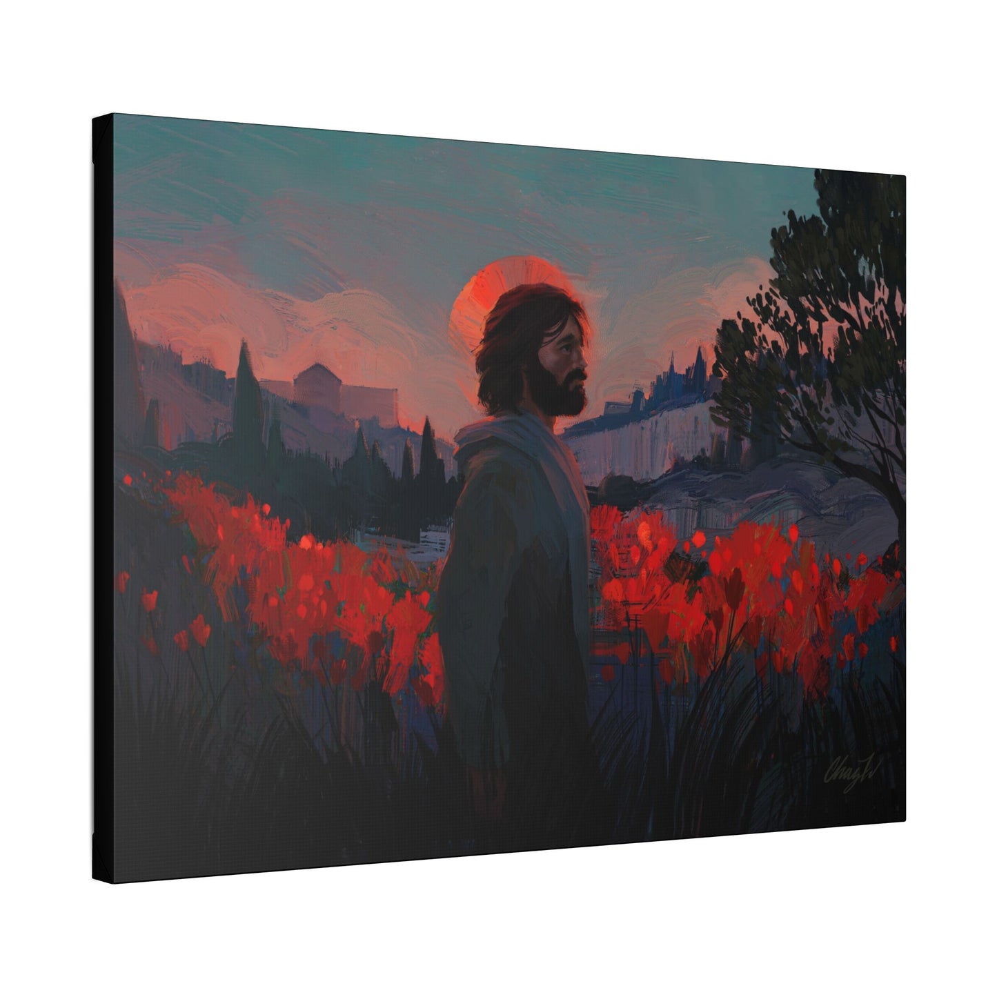 Classic Stretched Canvas, "Though as Scarlet" by Chaz Walgamott