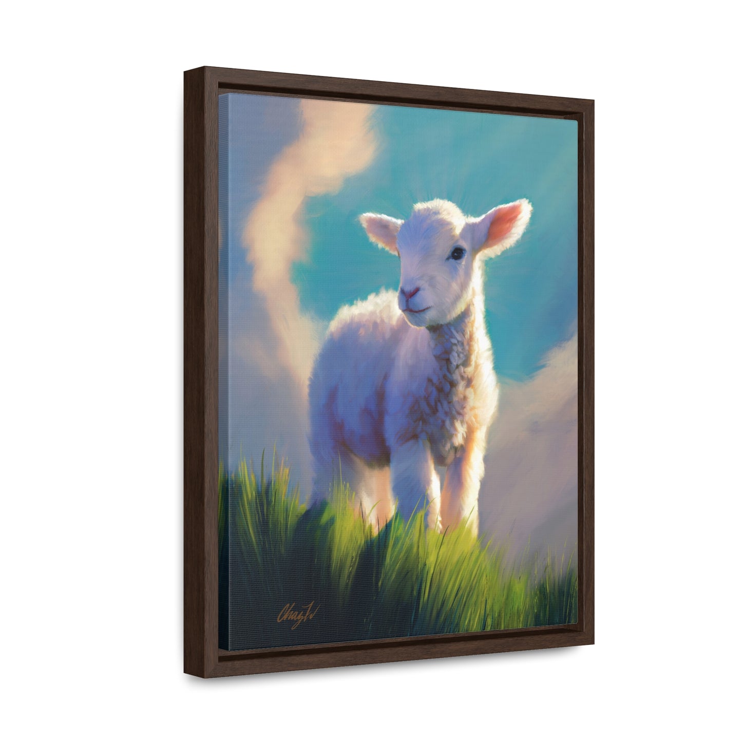 Framed canvas Wrap, Without Blemish, by Chaz Walgamott