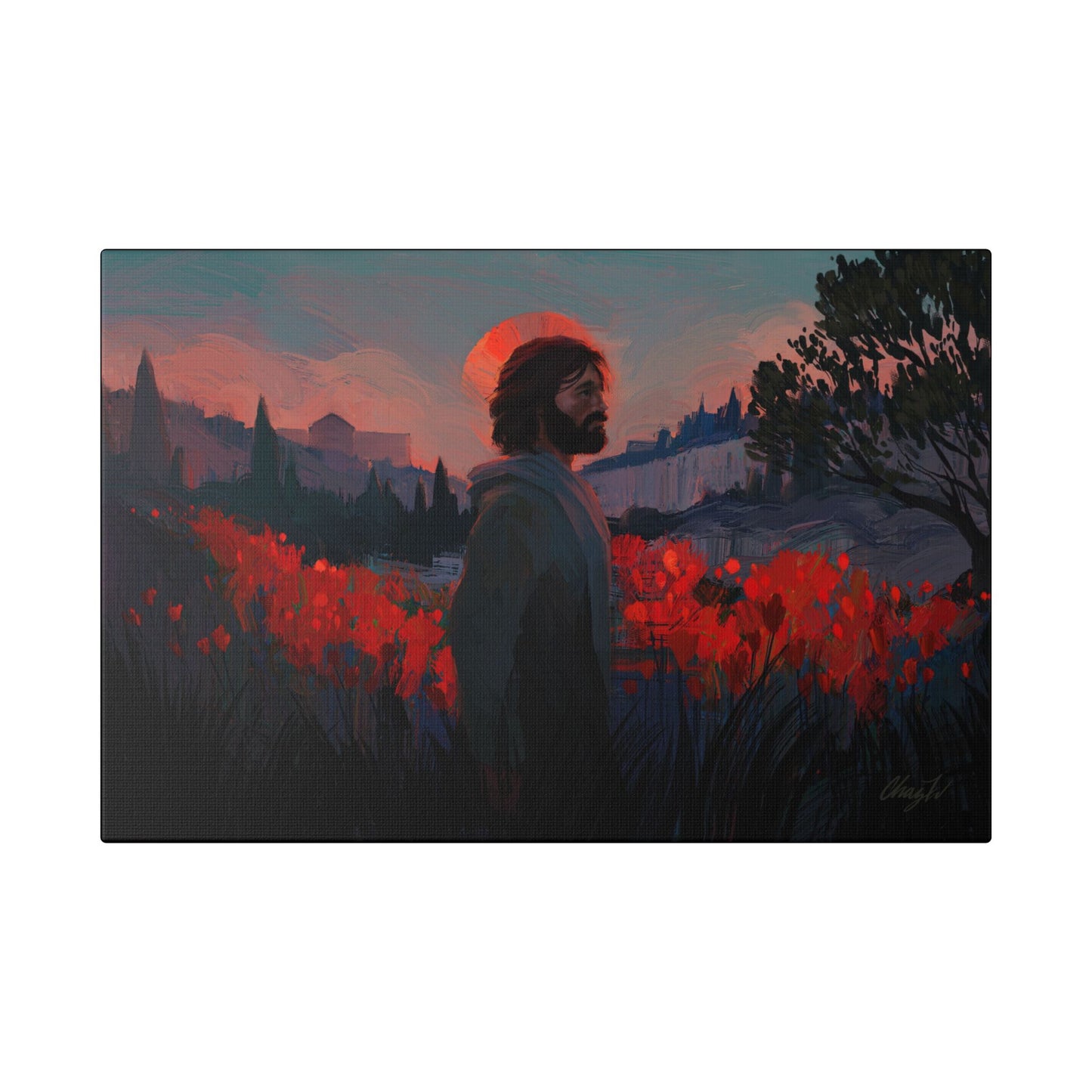 Classic Stretched Canvas, "Though as Scarlet" by Chaz Walgamott