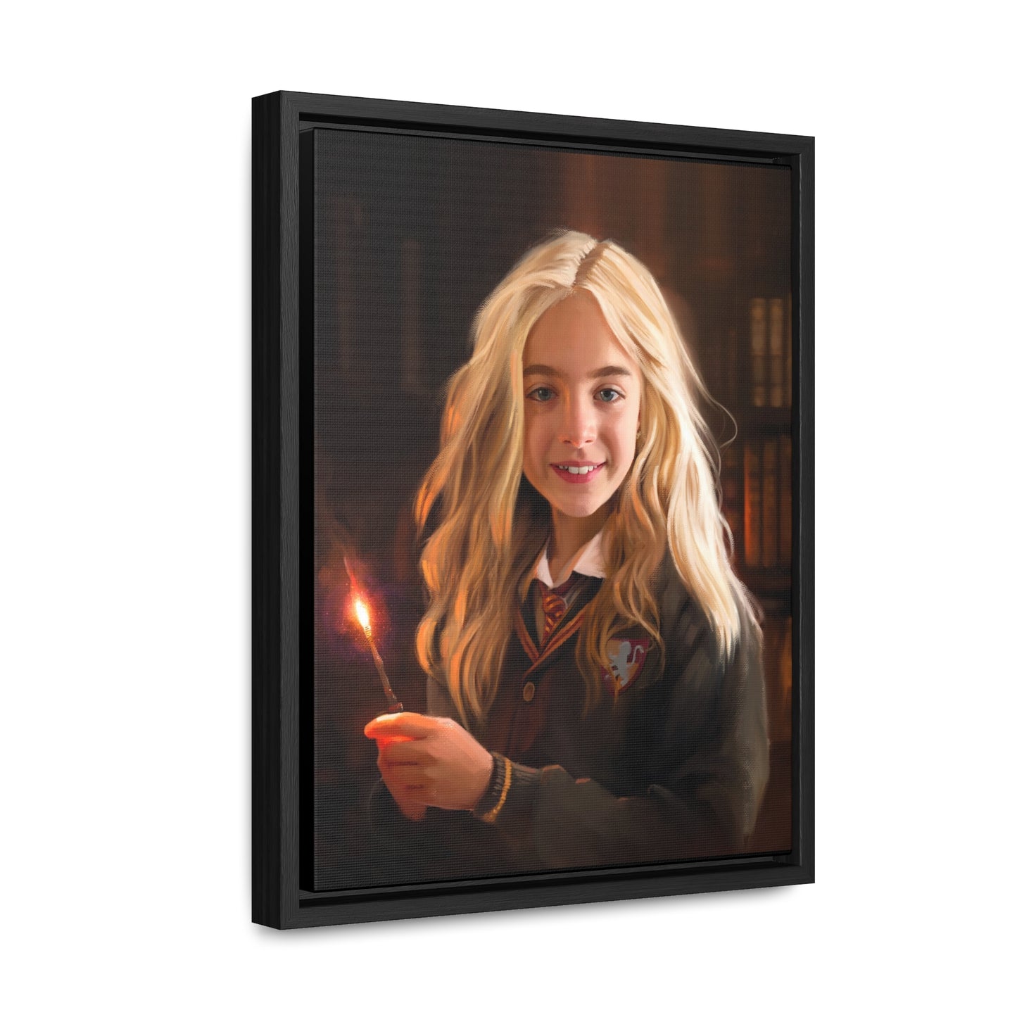 Framed canvas Wrap, Willa Mae Walgamott at Hogwarts, by Chaz Walgamott