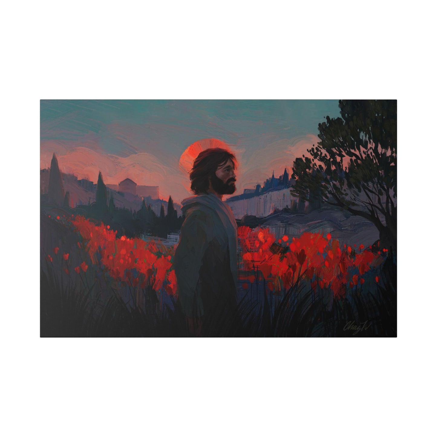 Classic Stretched Canvas, "Though as Scarlet" by Chaz Walgamott